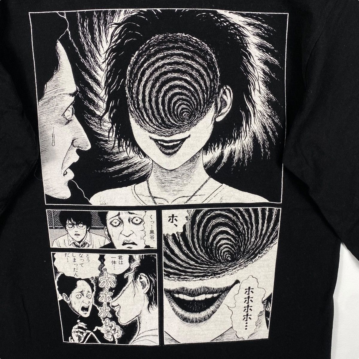 Anime × Japanese Brand Junji Ito Collection UZUMAKI Japanese Horror Anime Manga Tee Size US S / EU 44-46 / 1 - 2 Thumbnail