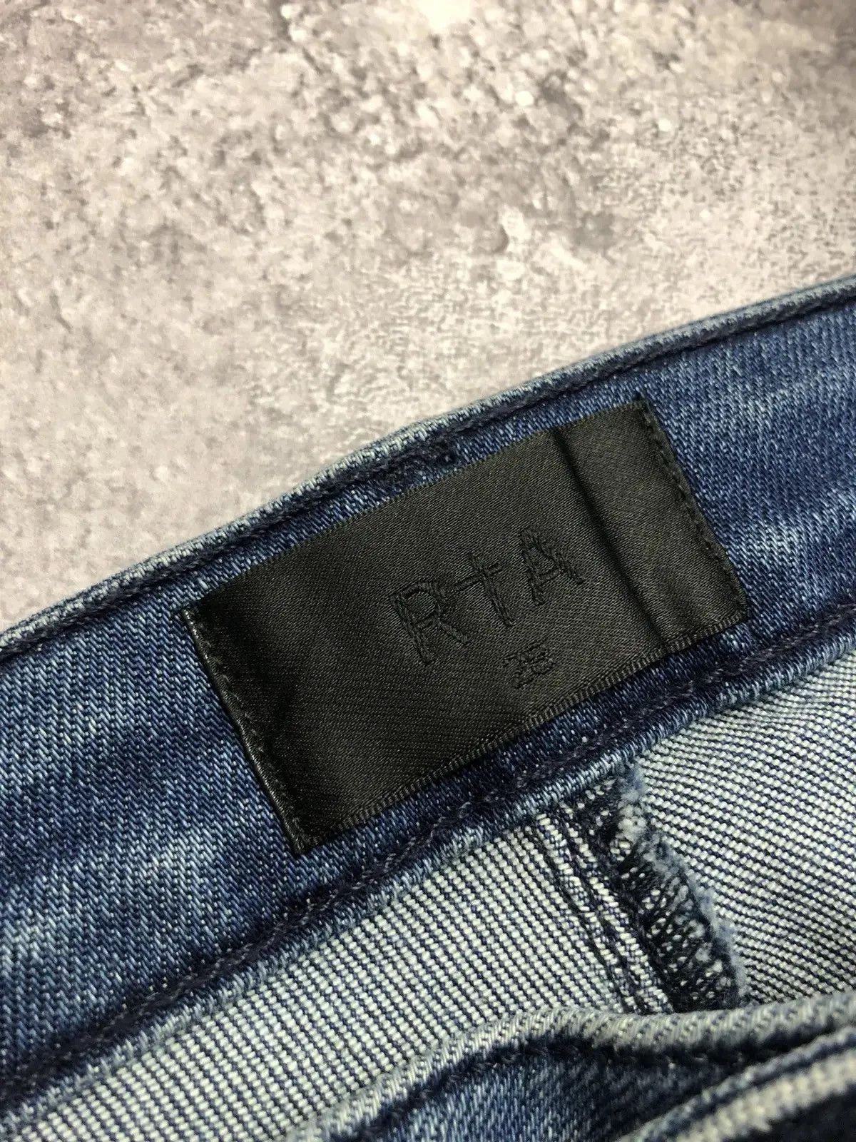 Rta RTA Very Rare Blue Flared Jeans Avantgarde Hype Streetwear Size 28" / US 6 / IT 42 - 8 Thumbnail