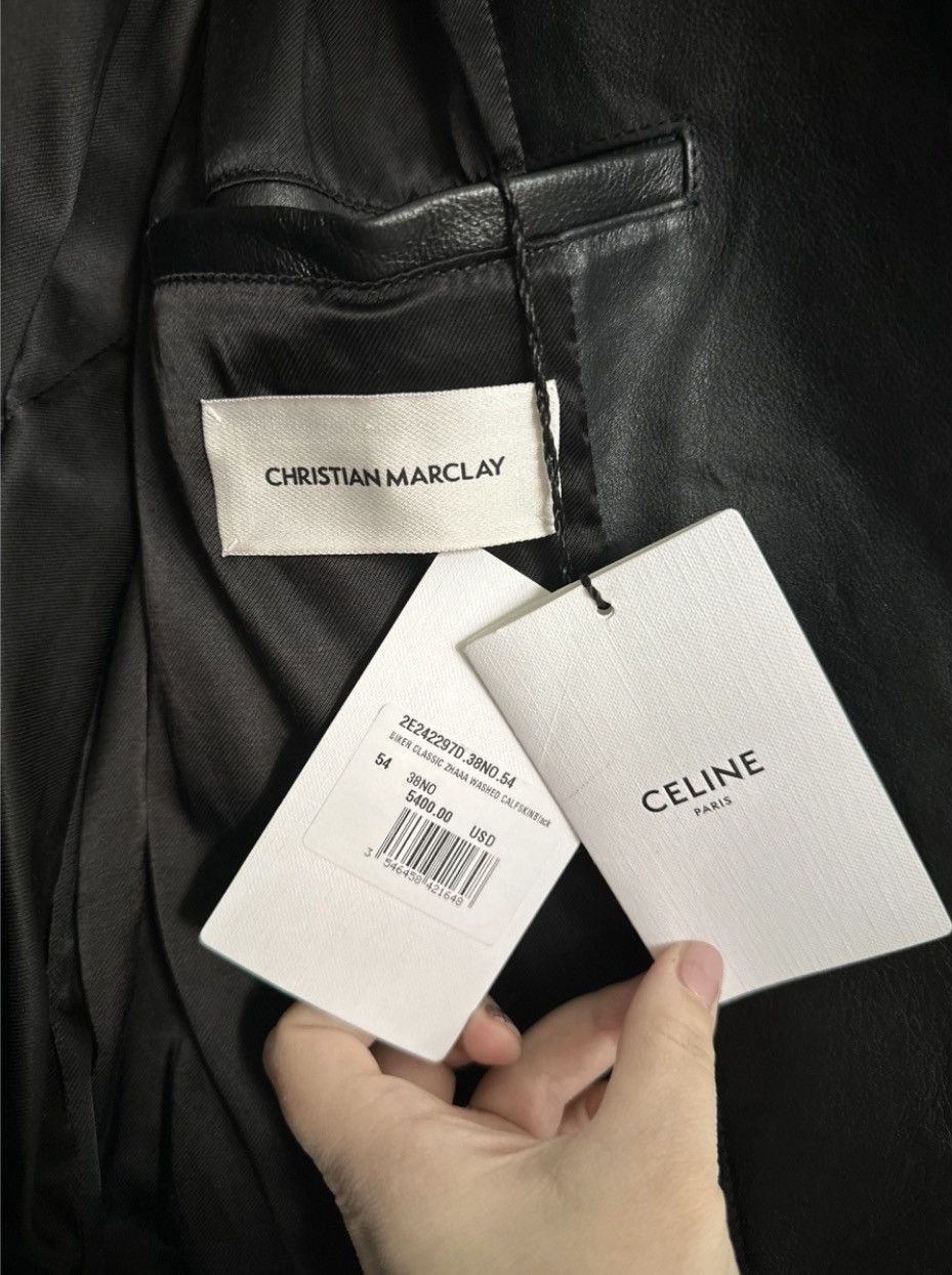 Celine Celine Calf Leather Biker Jacket Size US L / EU 52-54 / 3 - 3 Thumbnail