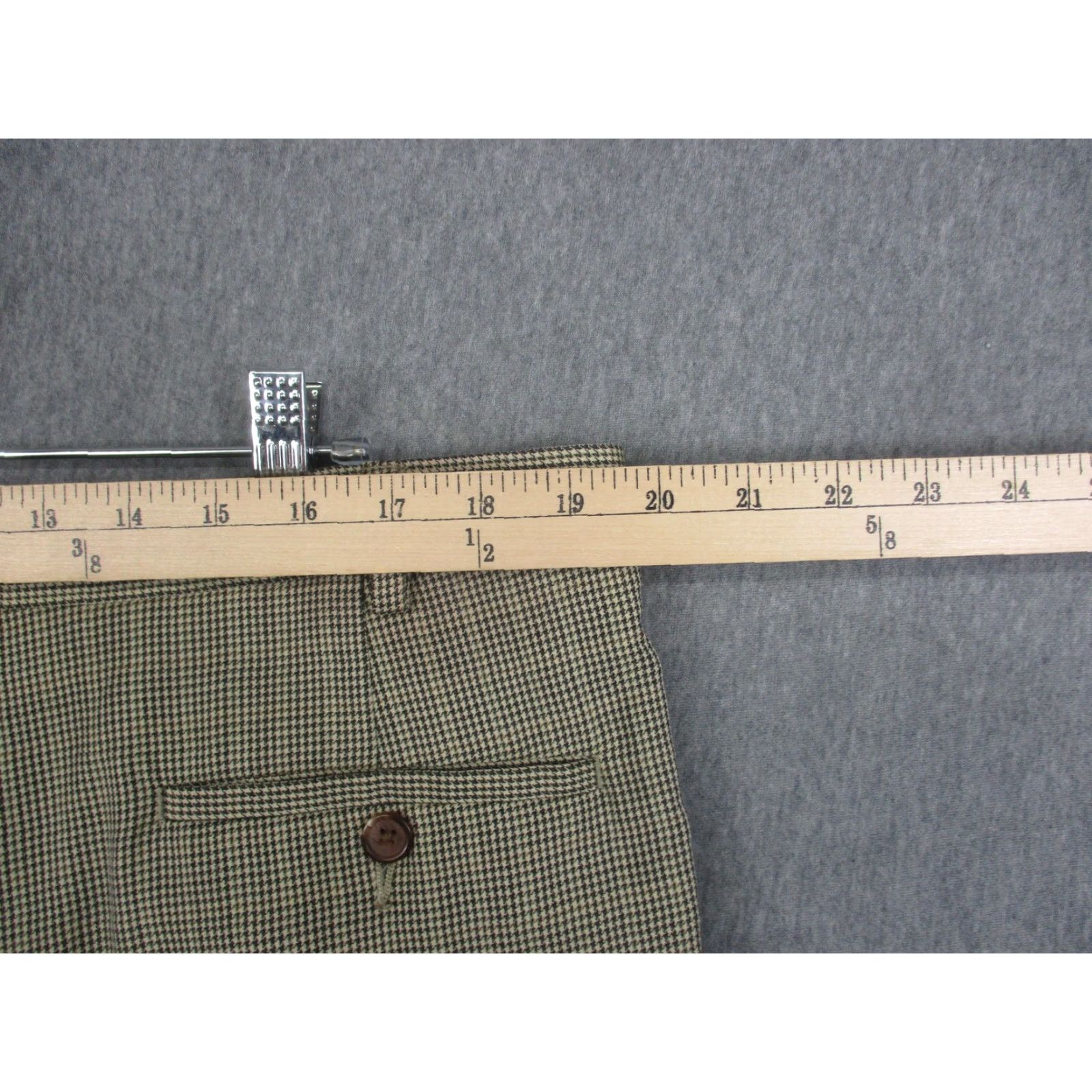 Ralph Lauren Lauren Ralph Lauren Pants Mens 38x30 Brown Houndstooth Pleated Cuffed Dress Size US 38 / EU 54 - 6 Thumbnail