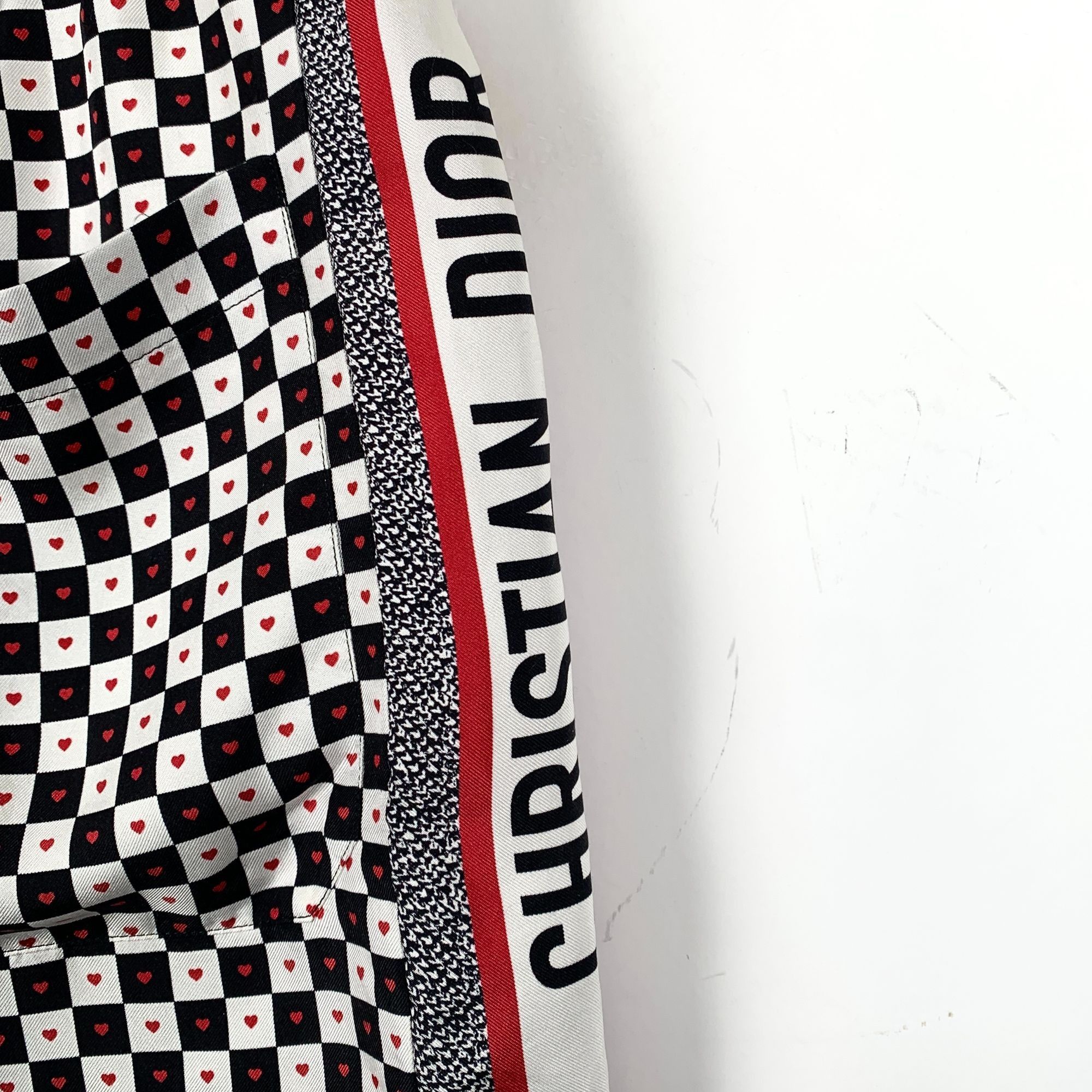 Dior Christian Dior Checkerboard Heart Pattern Shorts Size 24" / US 00 / IT 34 - 4 Thumbnail