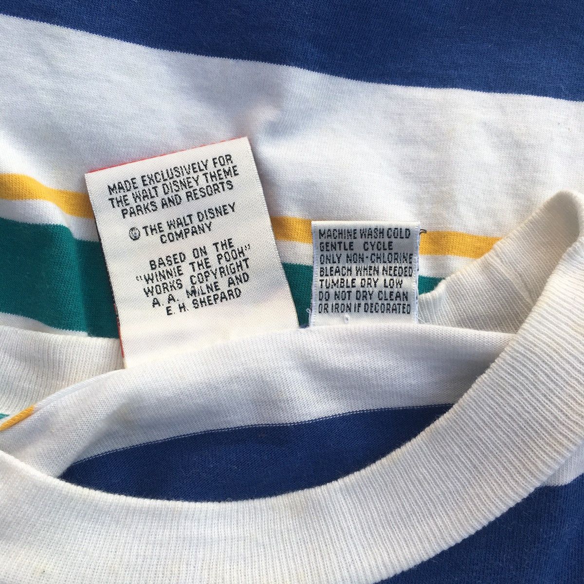 Disney × Mickey Mouse × Vintage Vintage Pooh Stripes Tee Size US M / EU 48-50 / 2 - 10 Thumbnail