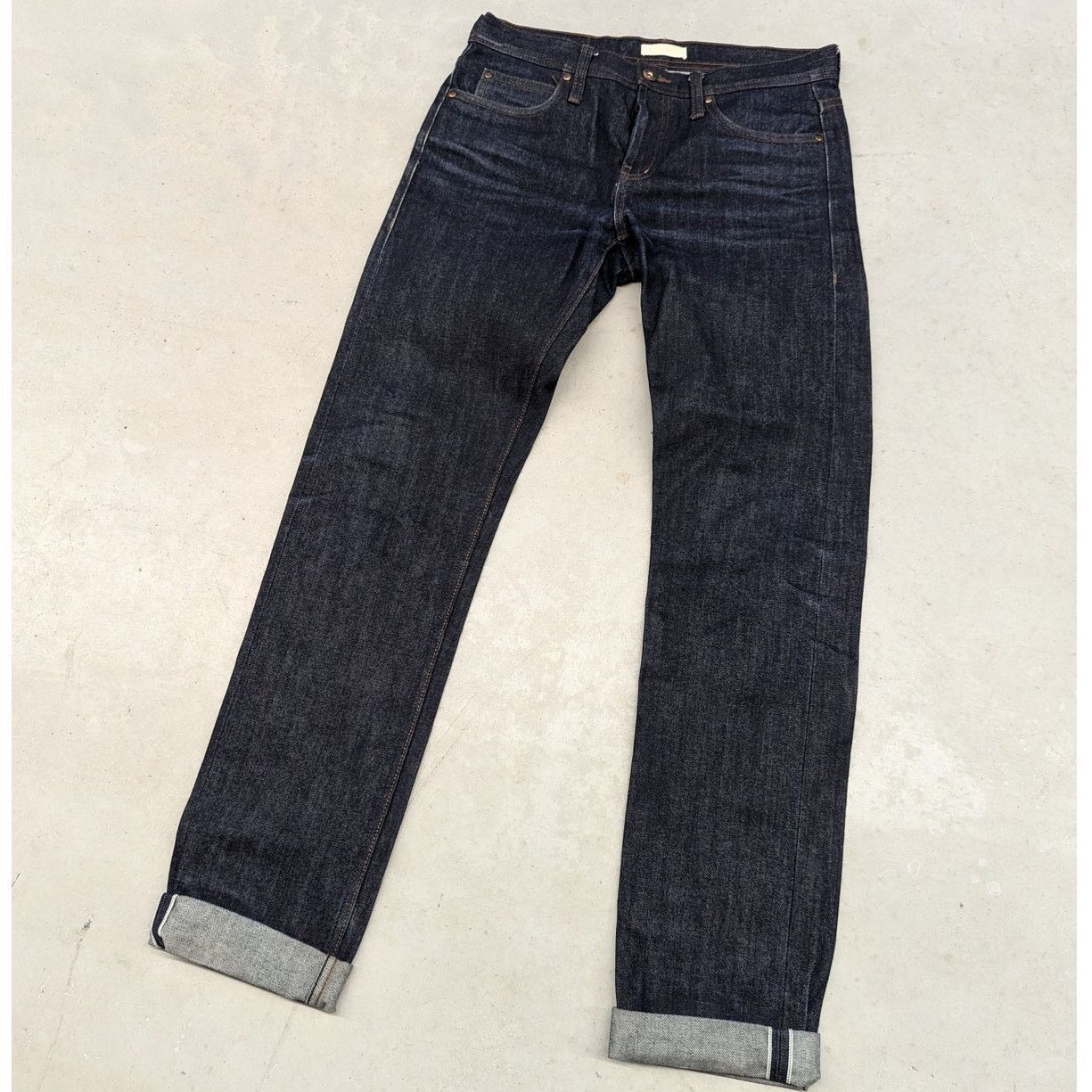 The Unbranded Brand The Unbranded Brand UB101 Skinny Selvedge Denim Jeans Size US 32 / EU 48 - 2 Thumbnail