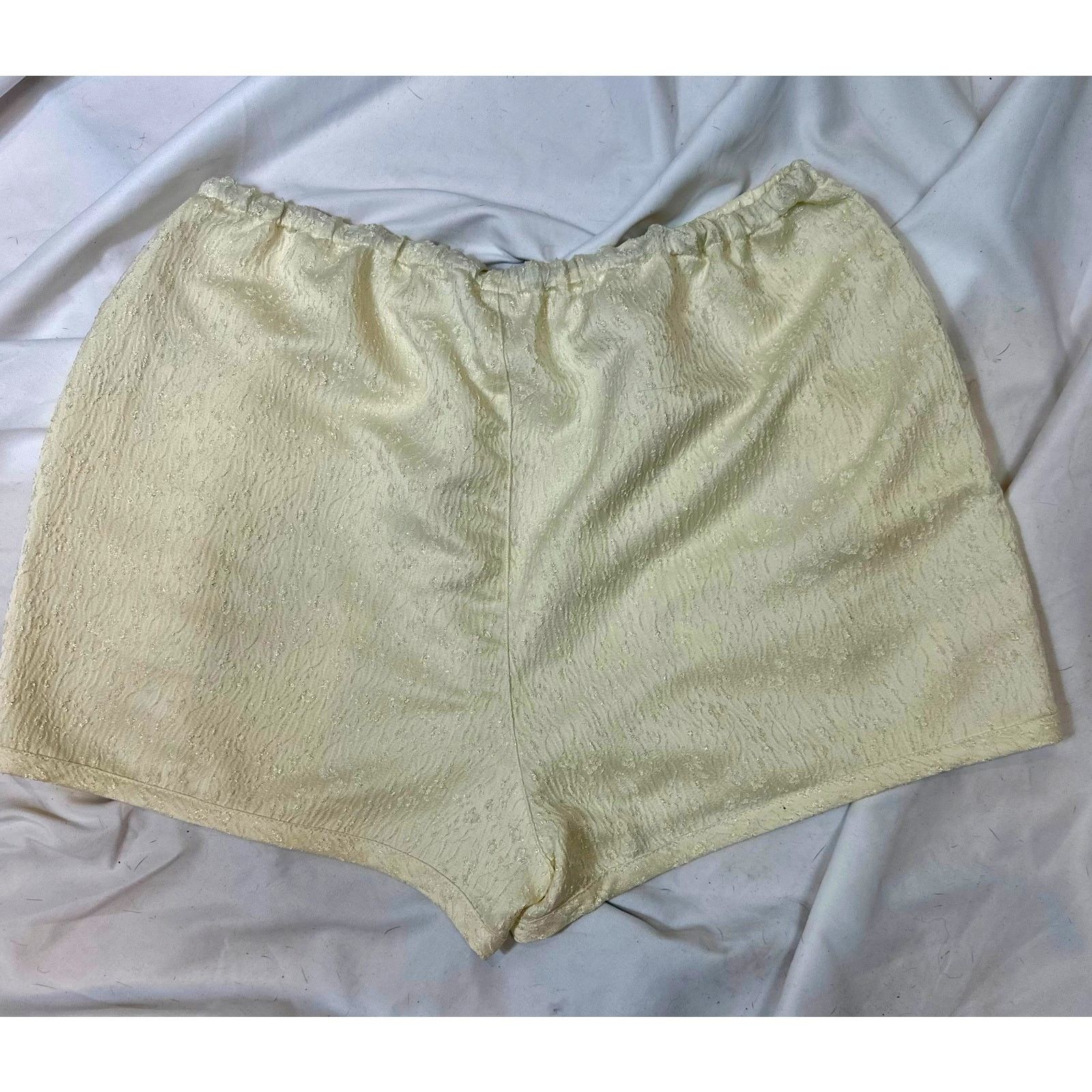 Free People Free People Pearl Satin Shorts Drawstring Waist Tofu L Size 33" - 16 Thumbnail