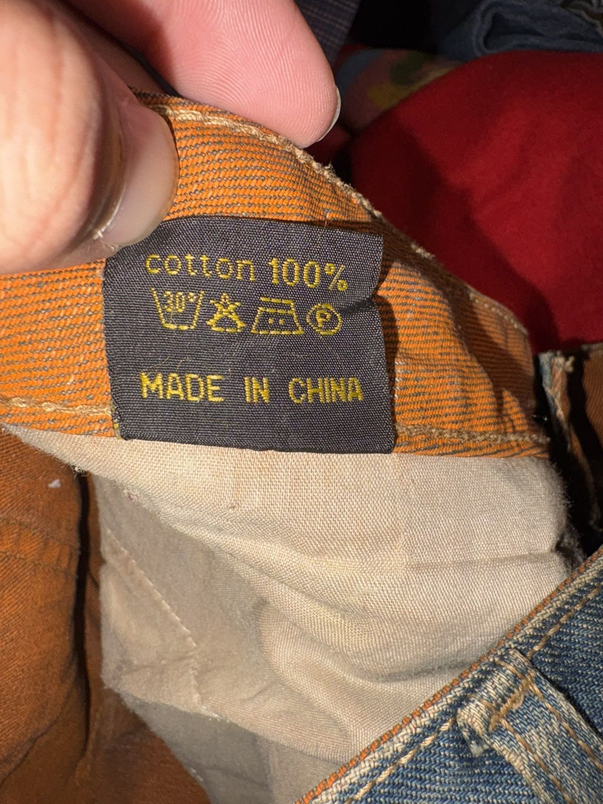 Japanese Brand Vintage Guidance Jeans Dirty Wash Y2K Streetwear Orange In Size US 32 / EU 48 - 10 Thumbnail