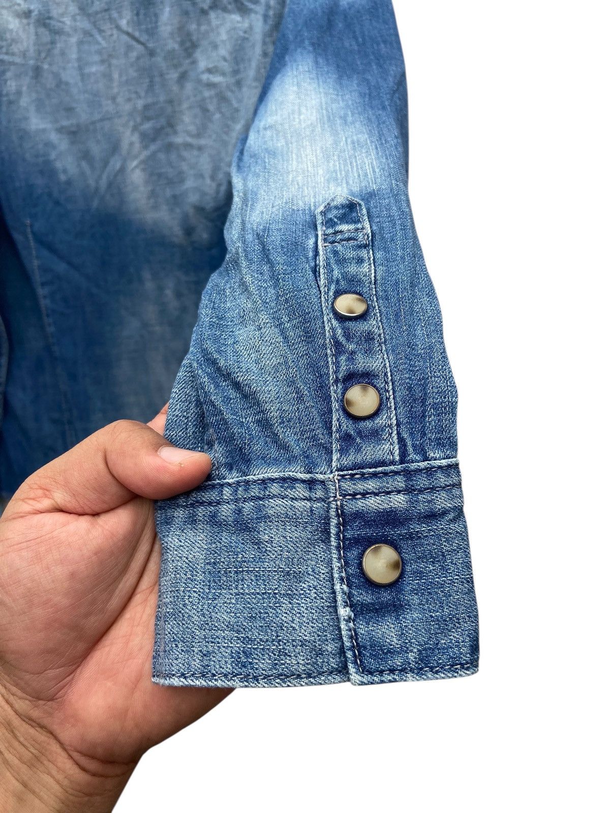GOSTAR DE FUGA Gostar De Fuga Distressed Western Shirt Size US M / EU 48-50 / 2 - 5 Thumbnail