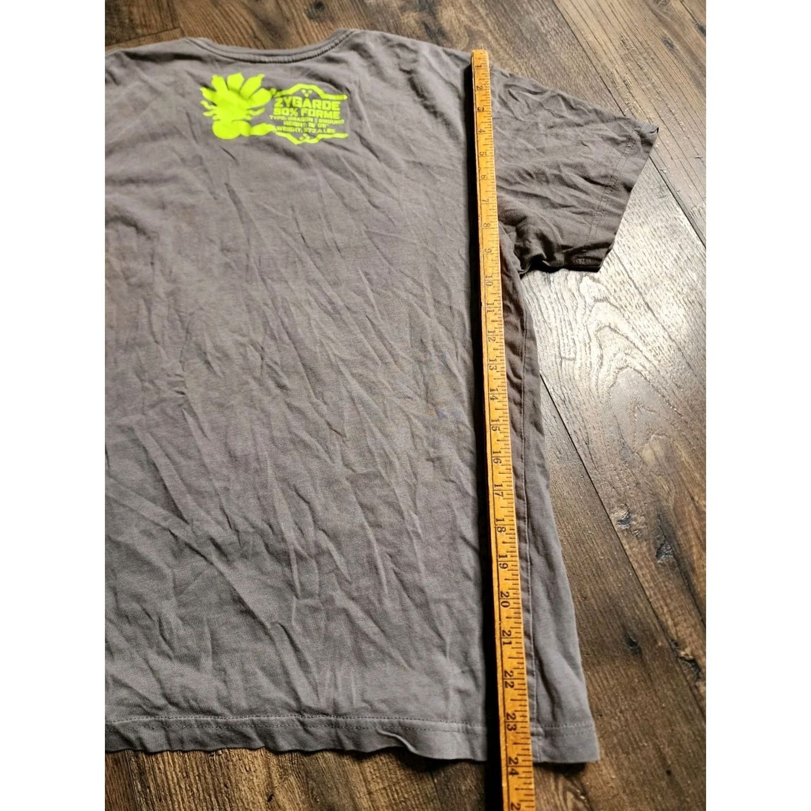 Vintage Pokemon Center M Zygarde 50% Forme Double Sided T Shirt Mens Gray Cotton Crew Neck Regular Size M Size US M / EU 48-50 / 2 - 3 Thumbnail