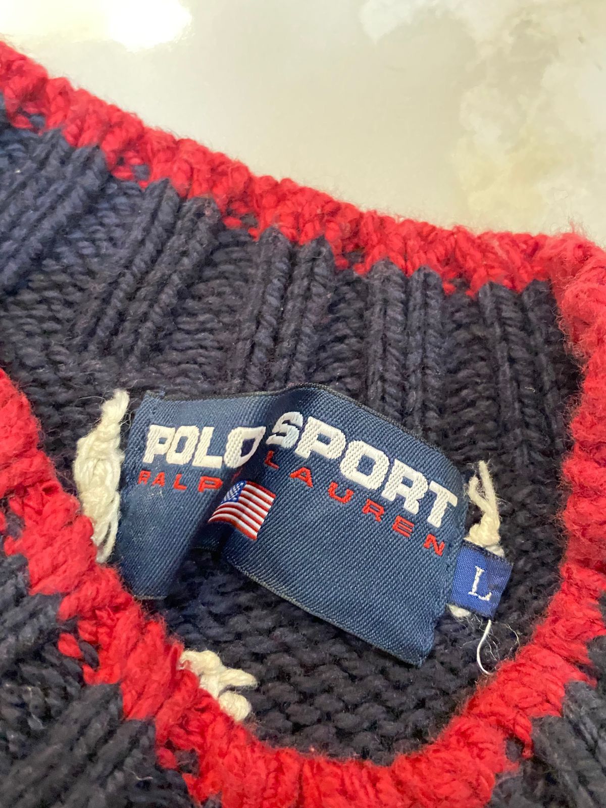 Polo Ralph Lauren knitted polo sport ralph lauren flag Size US M / EU 48-50 / 2 - 2 Thumbnail