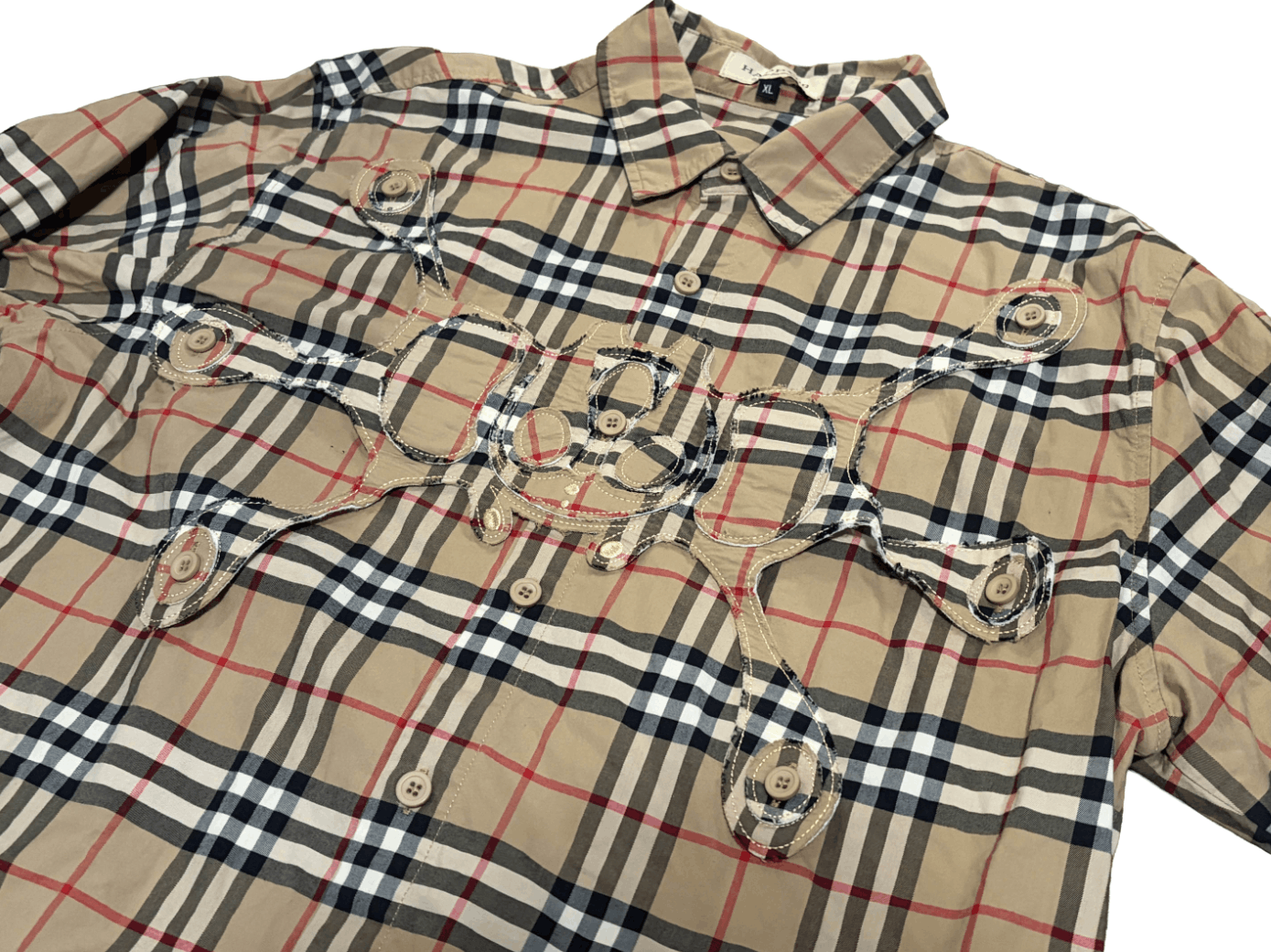 Happy99 Happy99 Burberry Plaid Patchwork Shirt Size US XL / EU 56 / 4 - 3 Thumbnail