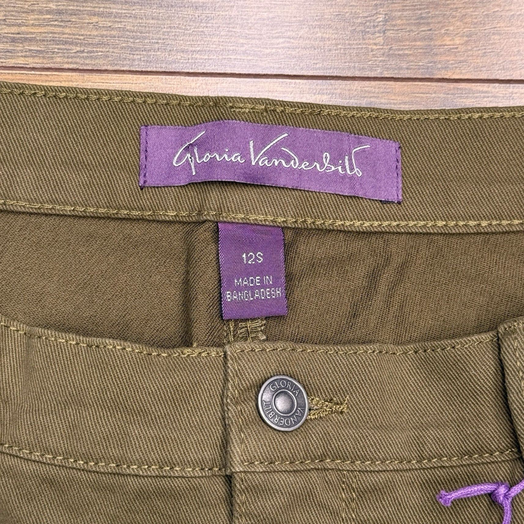 Gloria Vanderbilt Gloria Vanderbilt Amanda The Original Slimming Jean 12S Green Stretch New Size 34" / US 12 / IT 48 - 5 Thumbnail