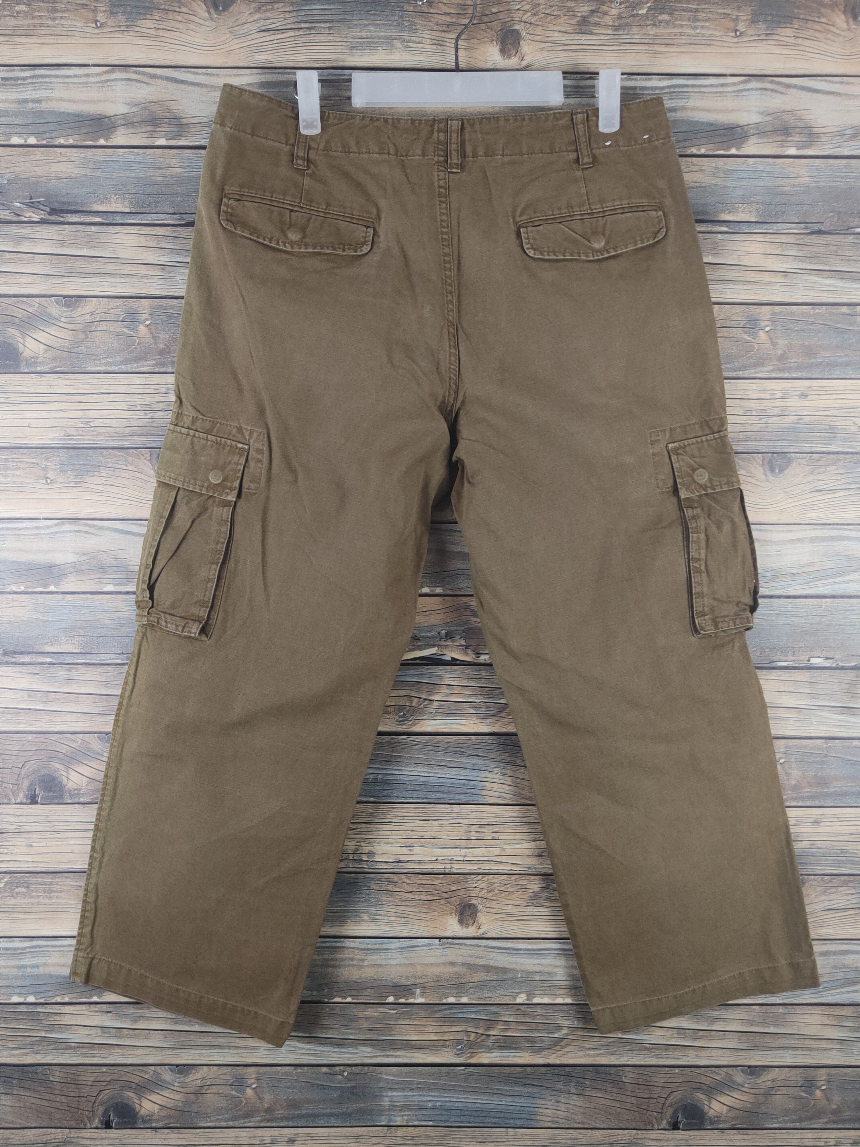 Japanese Brand DL Uniqlo Brown Multipocket Tactical Cargo Pants #1893 Size US 34 / EU 50 - 7 Thumbnail