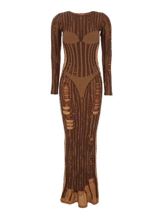 Diesel DIESEL Women Long Skirts A181250BJBI7DG Brown Size XS / US 0-2 / IT 36-38 - 1 Thumbnail