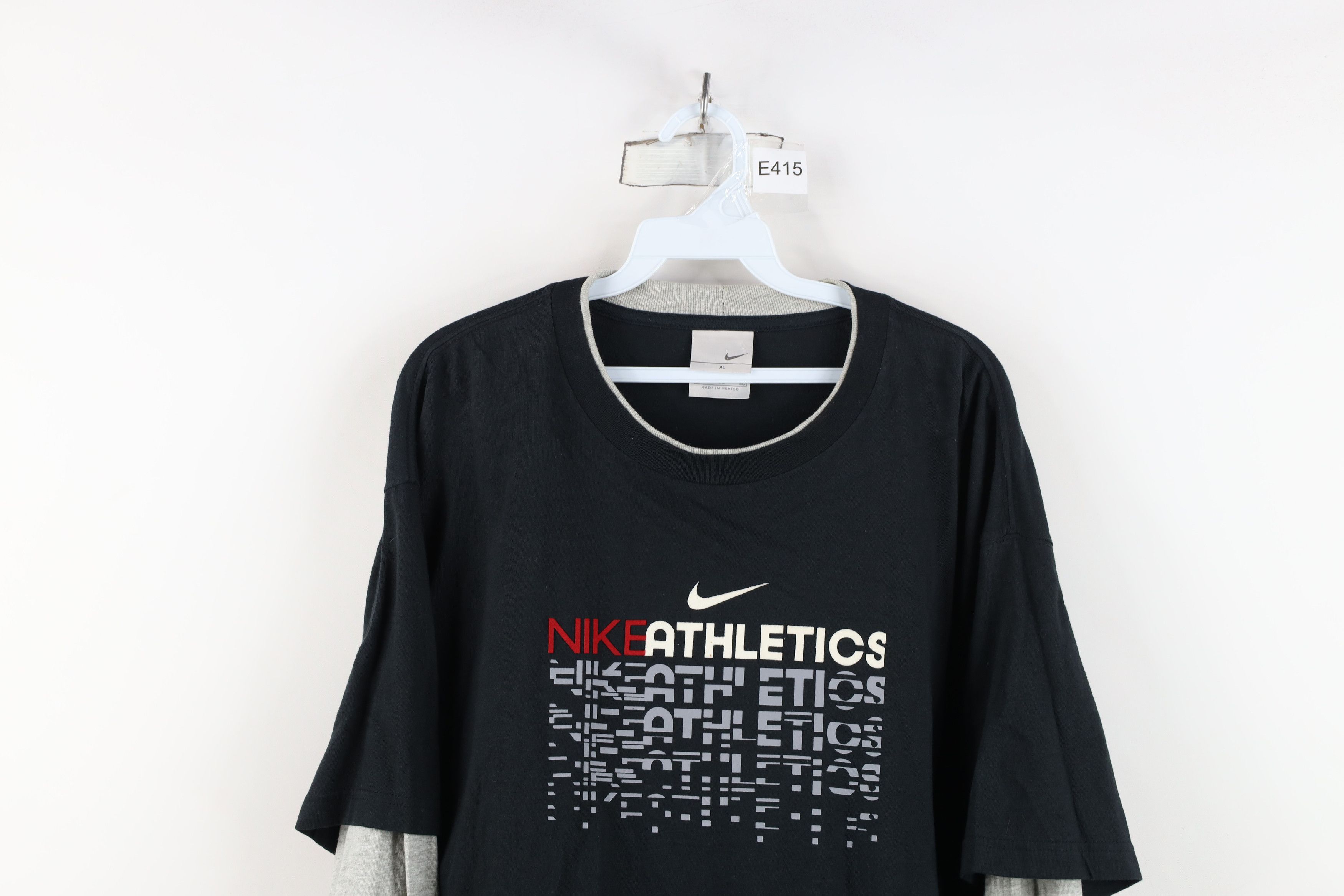 Nike Vintage 90s Y2K Nike Swoosh Layered Long Sleeve T-Shirt Size US XL / EU 56 / 4 - 2 Thumbnail