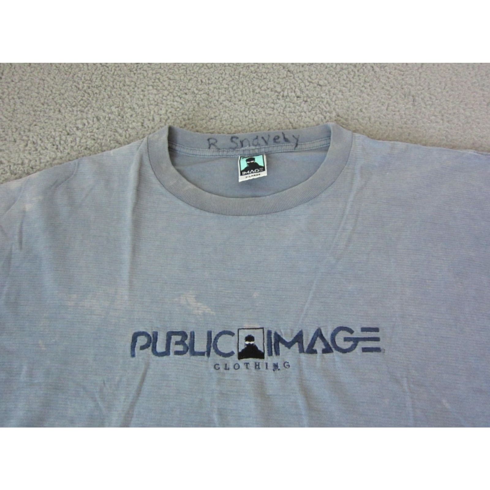 Vintage VINTAGE Public Image Shirt Mens XL Blue USA 80s Surf Skate Cat 70s 80s 90s T-Shirt Crew Neck Short Sleeve Cotton JerseyUS Size US XL / EU 56 / 4 - 3 Thumbnail