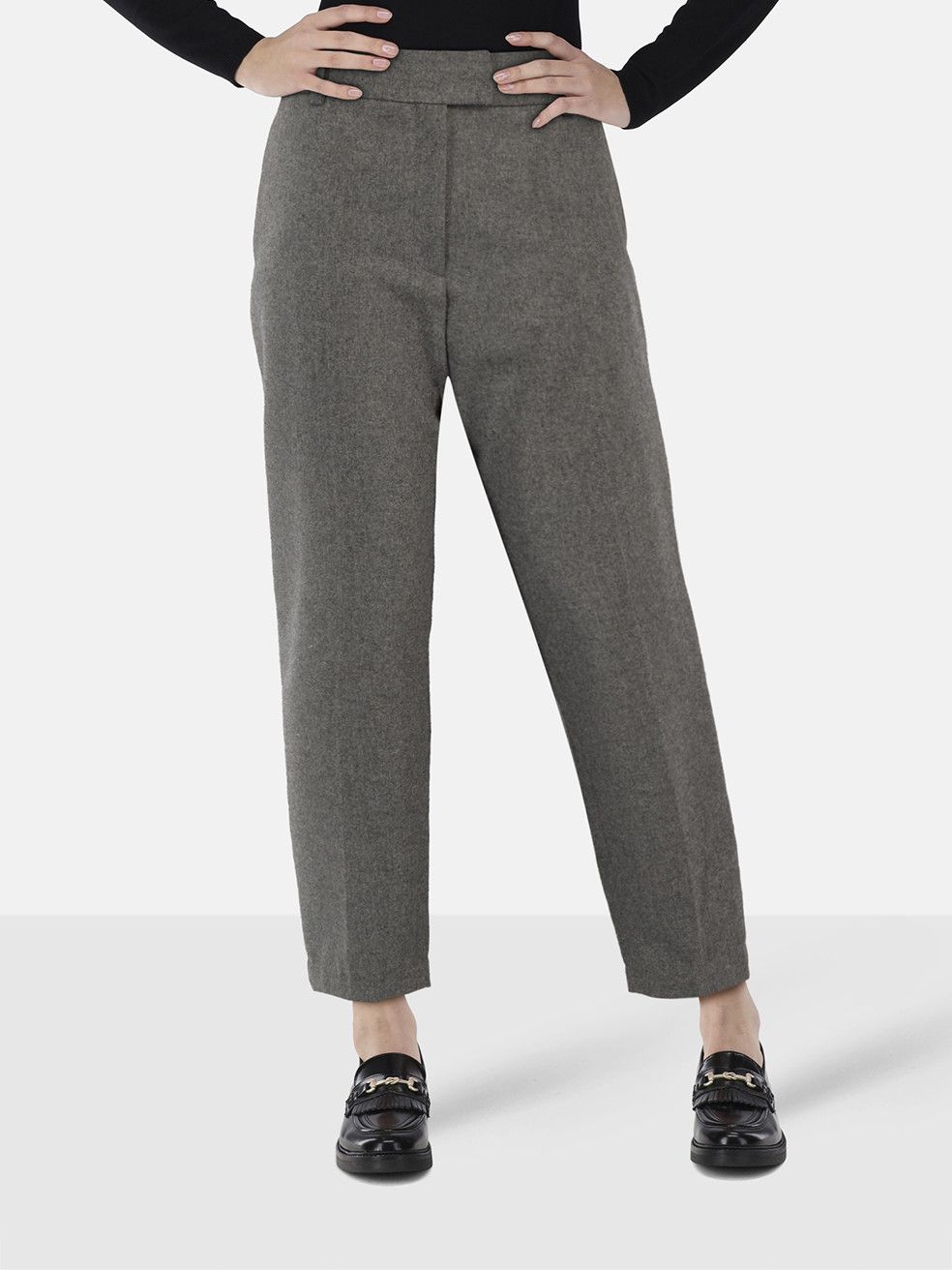 Maje Grey Slim Leg Trousers Size 26" / US 2 / IT 38 - 1 Thumbnail