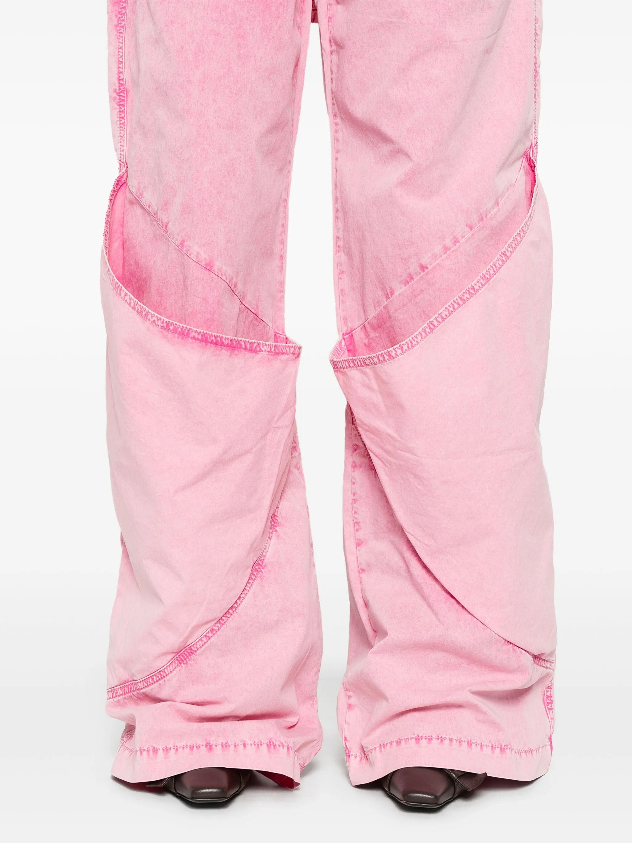 The Attico o1s22i1n0325 Hi-Waisted Loose Fit Pant in Pink Size 28" / US 6 / IT 42 - 5 Thumbnail