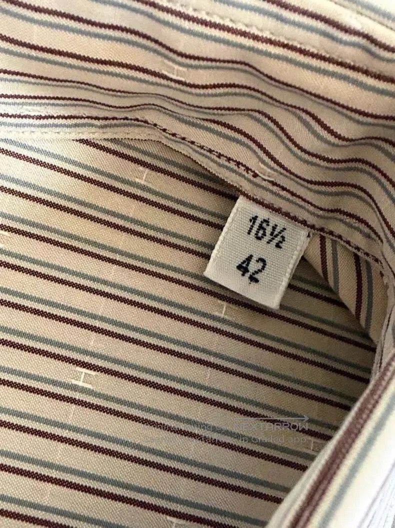 Hermes Hermes Men's Long-Sleeved Striped Shirt Size US XS / EU 42 / 0 - 6 Thumbnail