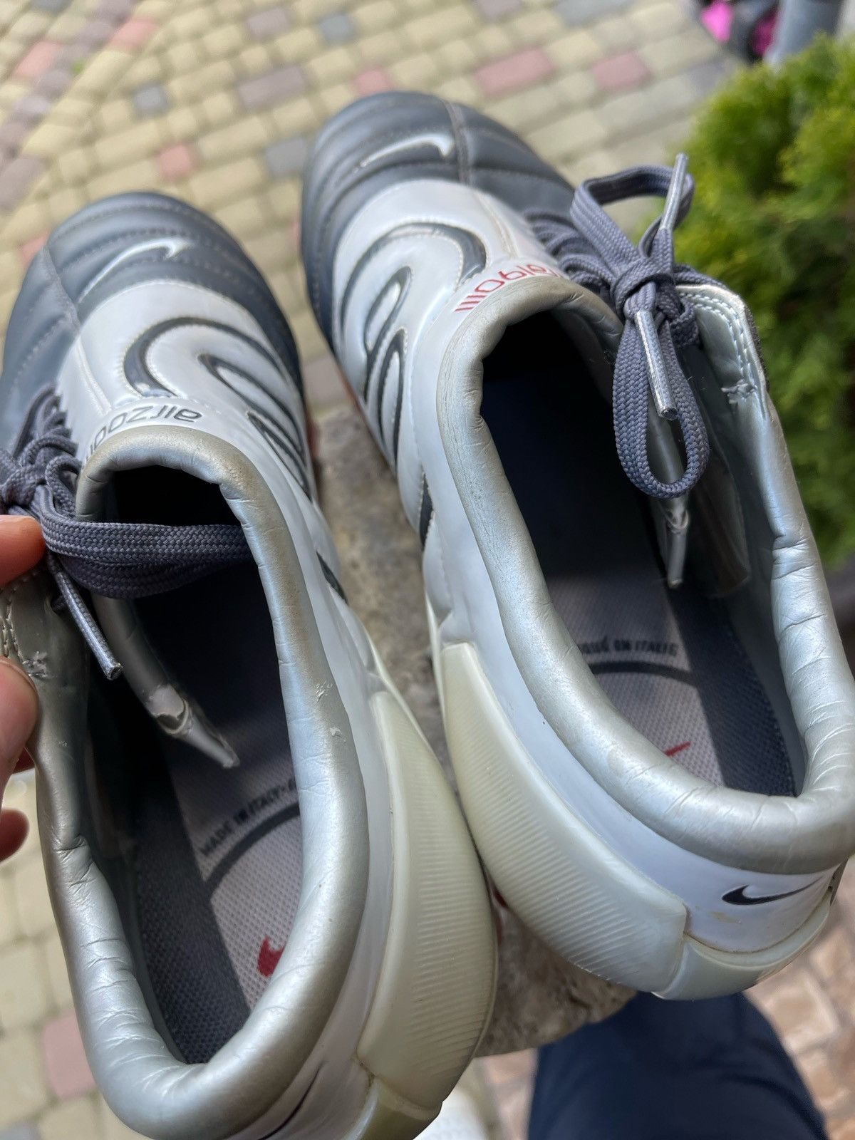 Vintage Vintage Nike Total 90 Air Zoom Gray Football Soccer Cleats Size US 8 / EU 41 - 16 Thumbnail