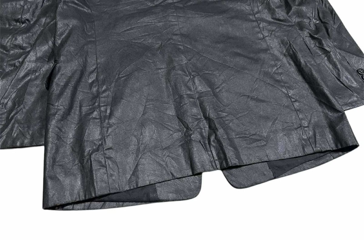 14th Addiction × If Six Was Nine × Japanese Brand 🔥Sick Y2K Japanese Waxed Black Blazer Jacket Faux Leather Size US L / EU 52-54 / 3 - 12 Thumbnail