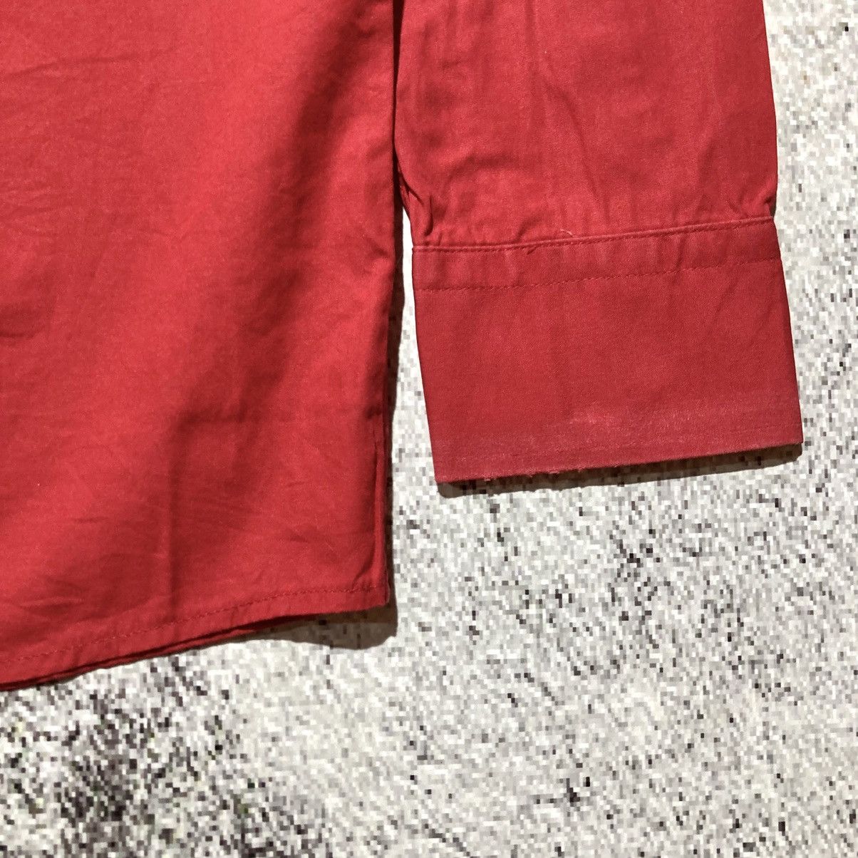 Balmain 🇫🇷 Balmain Paris Red Button Down “B” Patch Logo Luxury Size US M / EU 48-50 / 2 - 9 Thumbnail