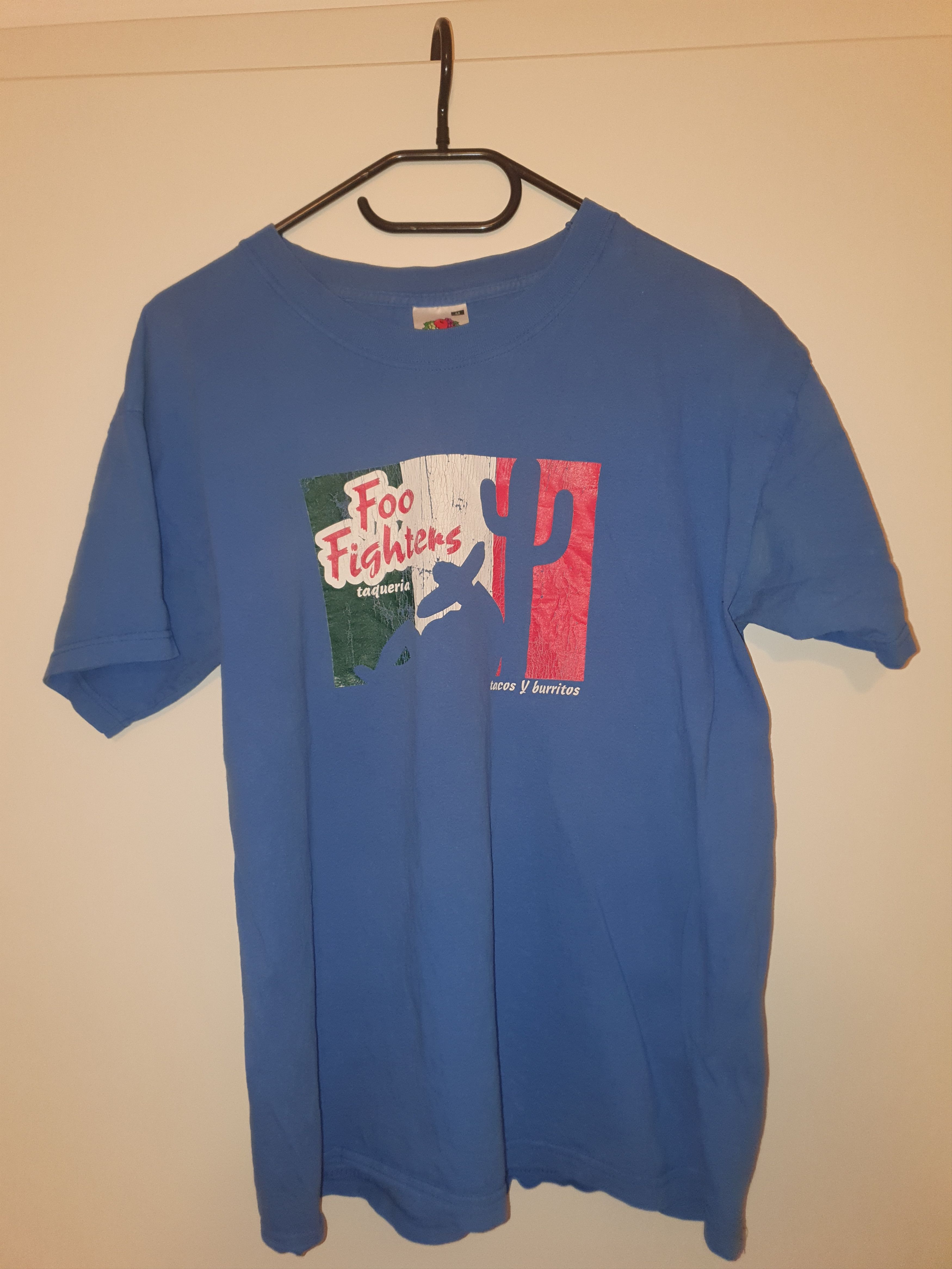 image of Fruit Of The Loom Foo Fighters Tour Shirt 2003 in Blue, Men's (Size Medium)