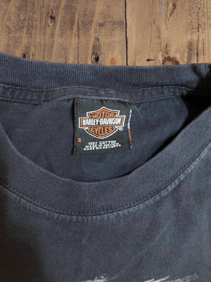 Harley Davidson 🏍️ Vintage Harley Davidson Tee – Eastern Power 🏍️ Size US S / EU 44-46 / 1 - 4 Thumbnail