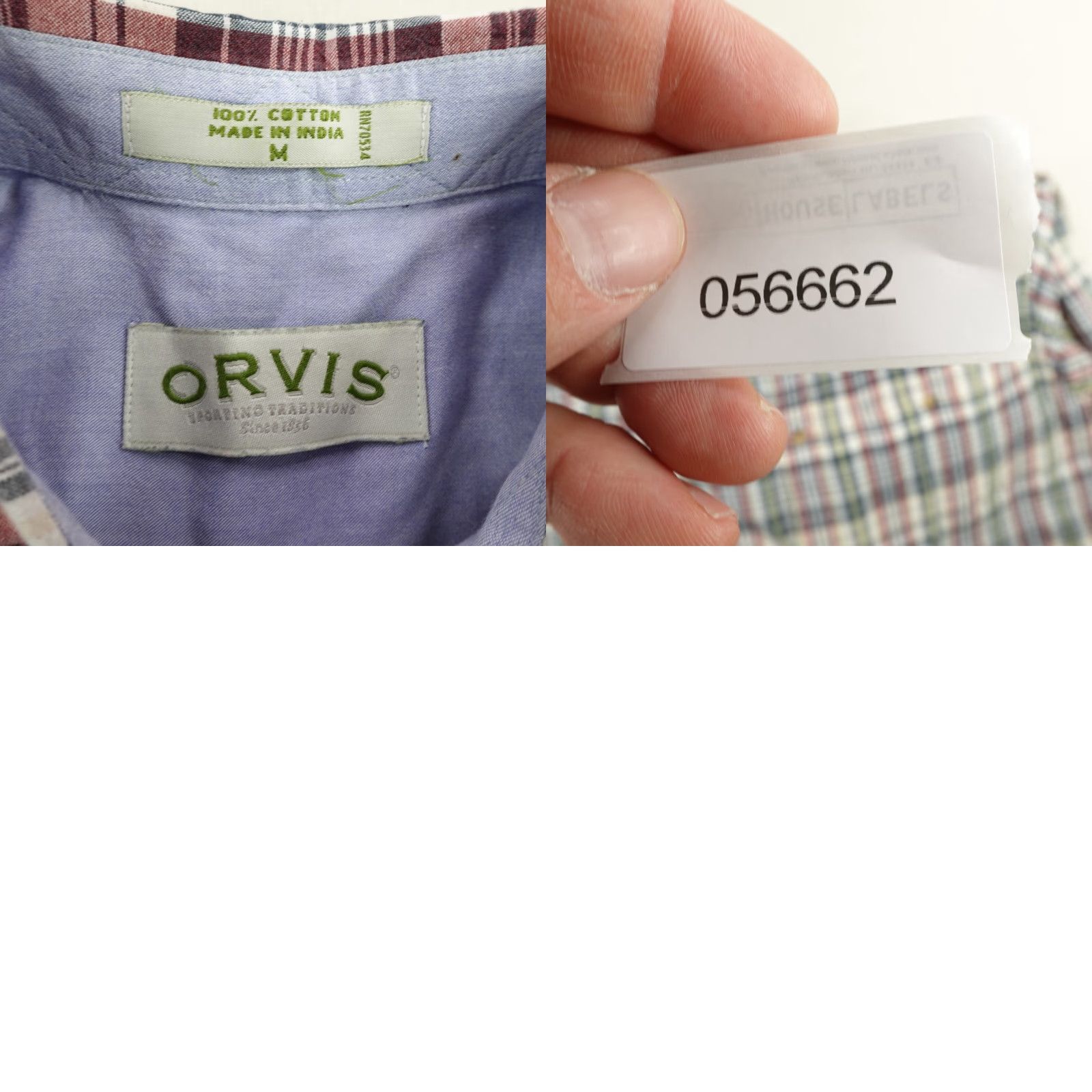 Orvis Orvis Shirt Mens M Blue Plaid Button-Up Collared Short Sleeve Casual Outdoor Workwear Size US M / EU 48-50 / 2 - 8 Thumbnail