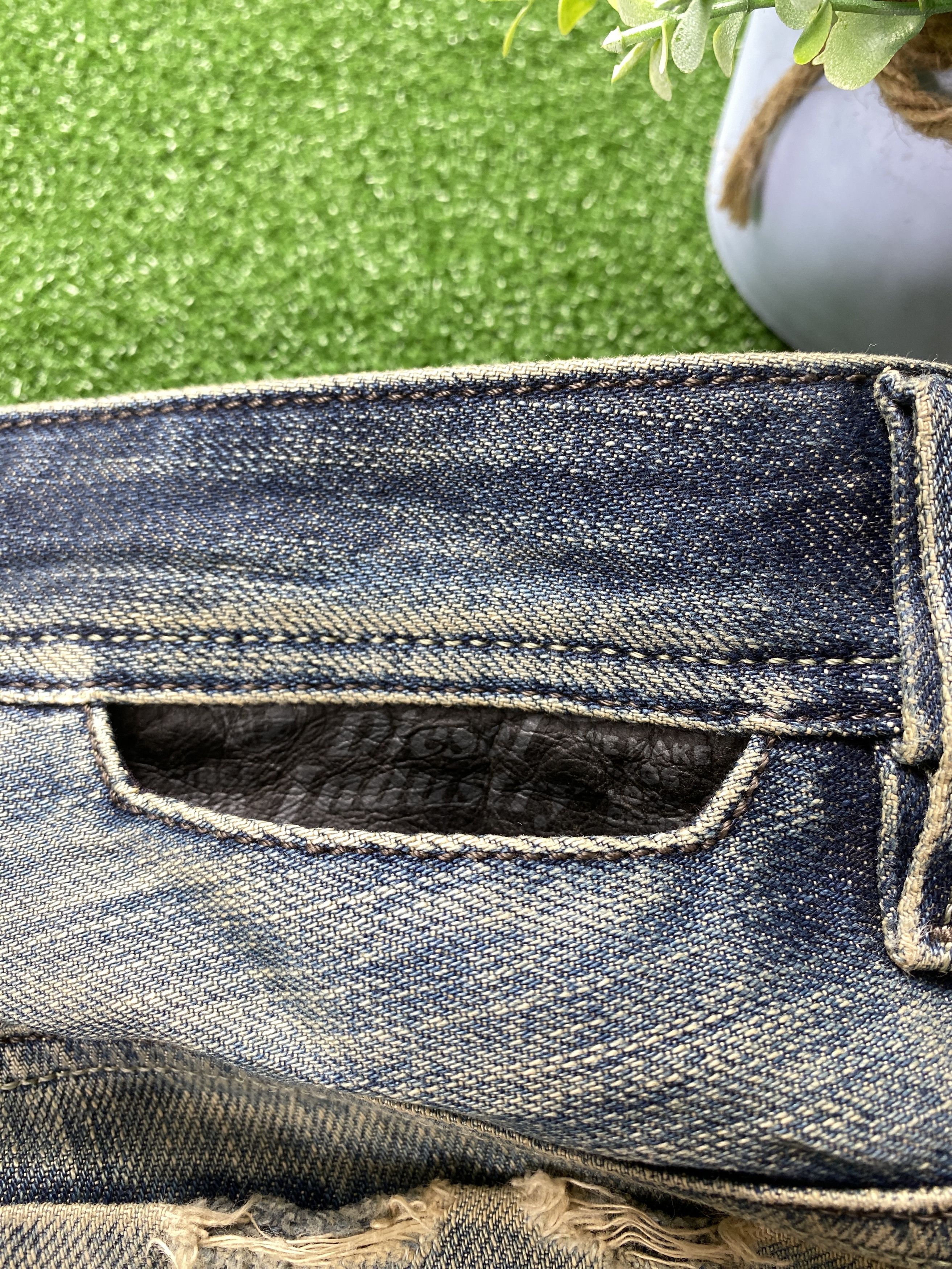 Diesel 💢 Selvedge Vintage Diesel Industry Faded Blue Jeans CP0077 Size US 32 / EU 48 - 16 Thumbnail