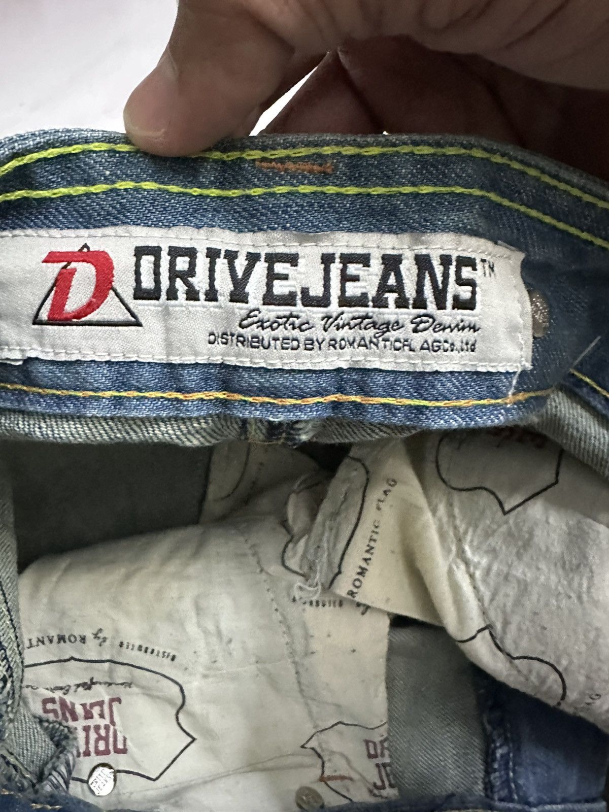 GOA 2000s Drive Jeans Washed Flare Studded Y2K Jeans Goa Lgb Size US 29 - 11 Thumbnail