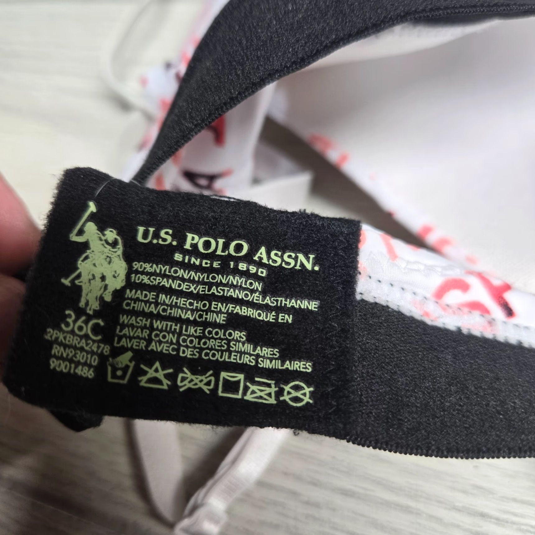 Vintage US Polo Assn. Bra 36C Pink Padded Wireless Adjustable Clasp Back Size ONE SIZE - 3 Thumbnail