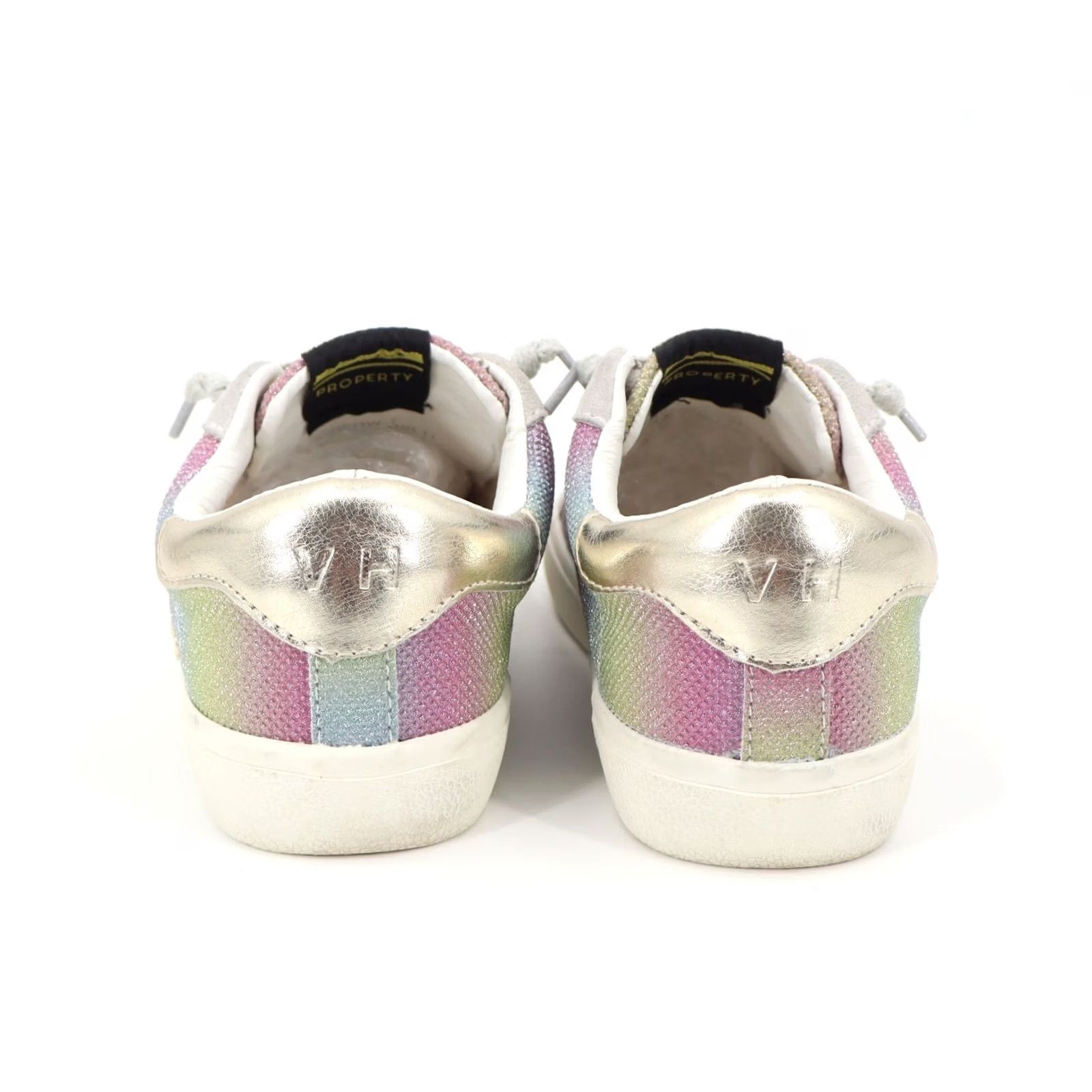 Vintage Havana VINTAGE Vintage Havana Women's Rainbow Sneakers Sz 7 Rainbow Glitter Lace Up Leather Low Top Sneakers Women's Shoes Size US 7 / IT 37 - 4 Thumbnail
