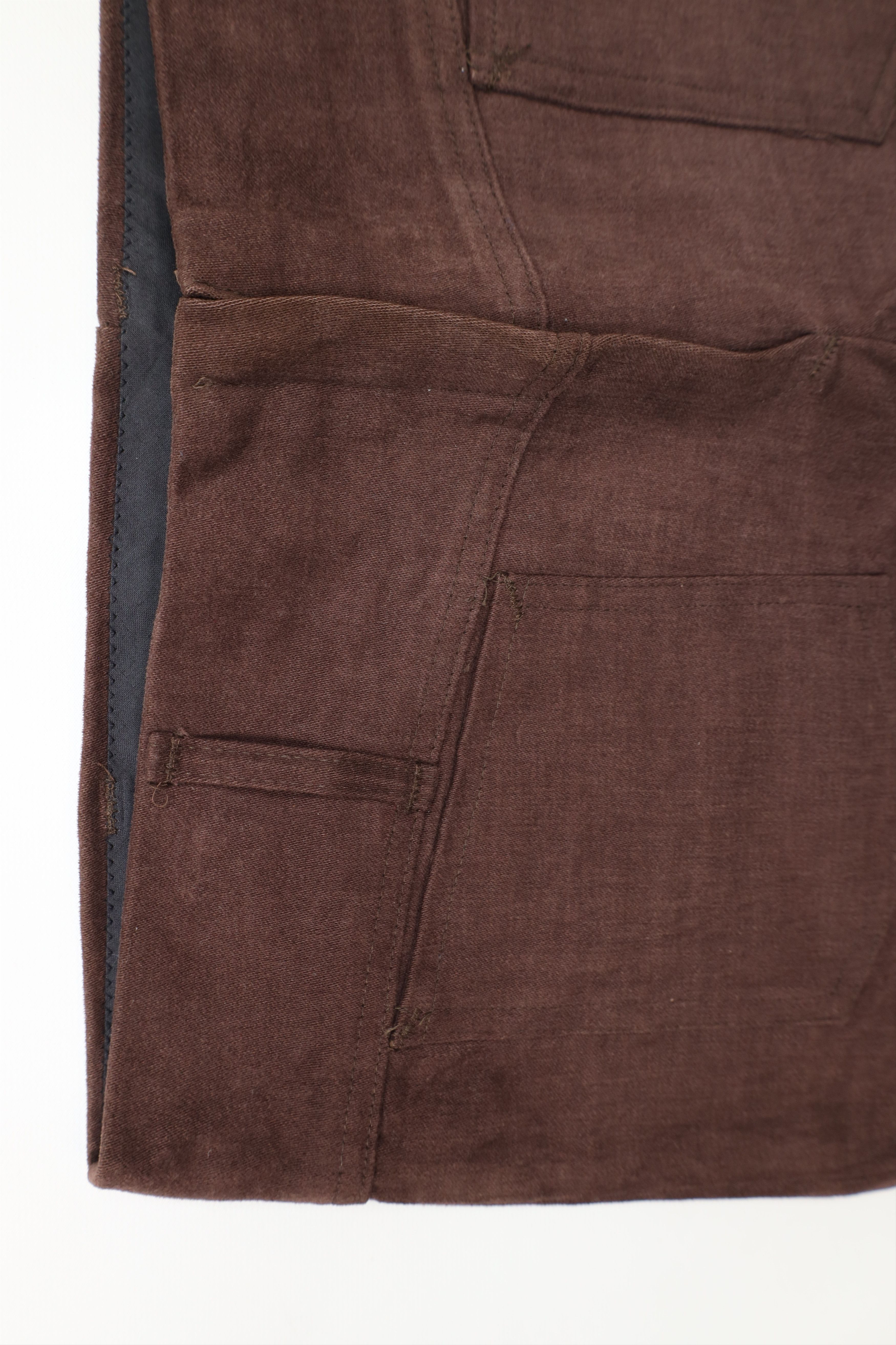 Vintage Vintage 70s Streetwear Chamois Cloth Booty Shorts Brown USA Size 32" / US 10 / IT 46 - 8 Thumbnail