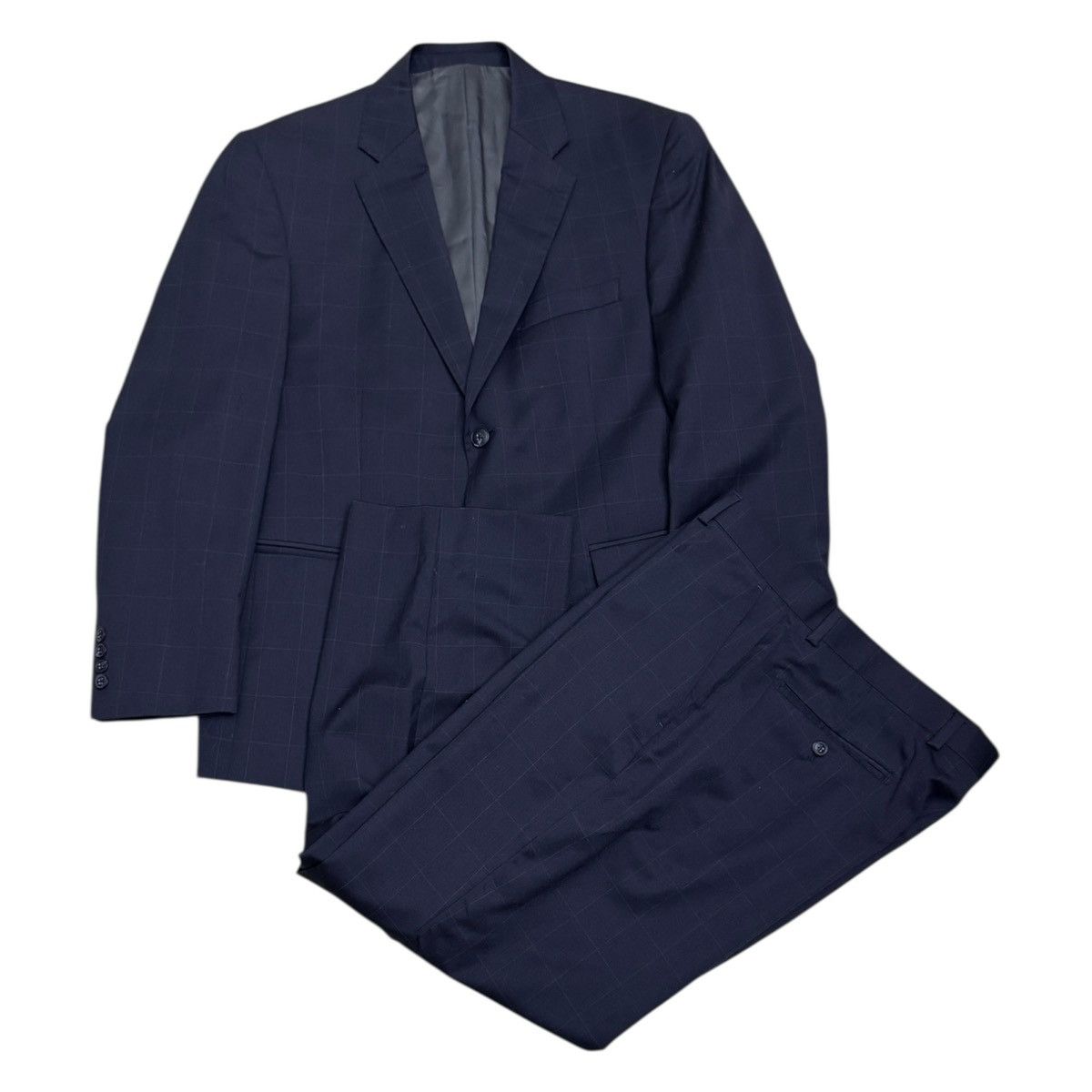 Designer BELLISSIMO 2-piece Wool Business Casual Formal SUIT 40S Size 40S - 2 Thumbnail