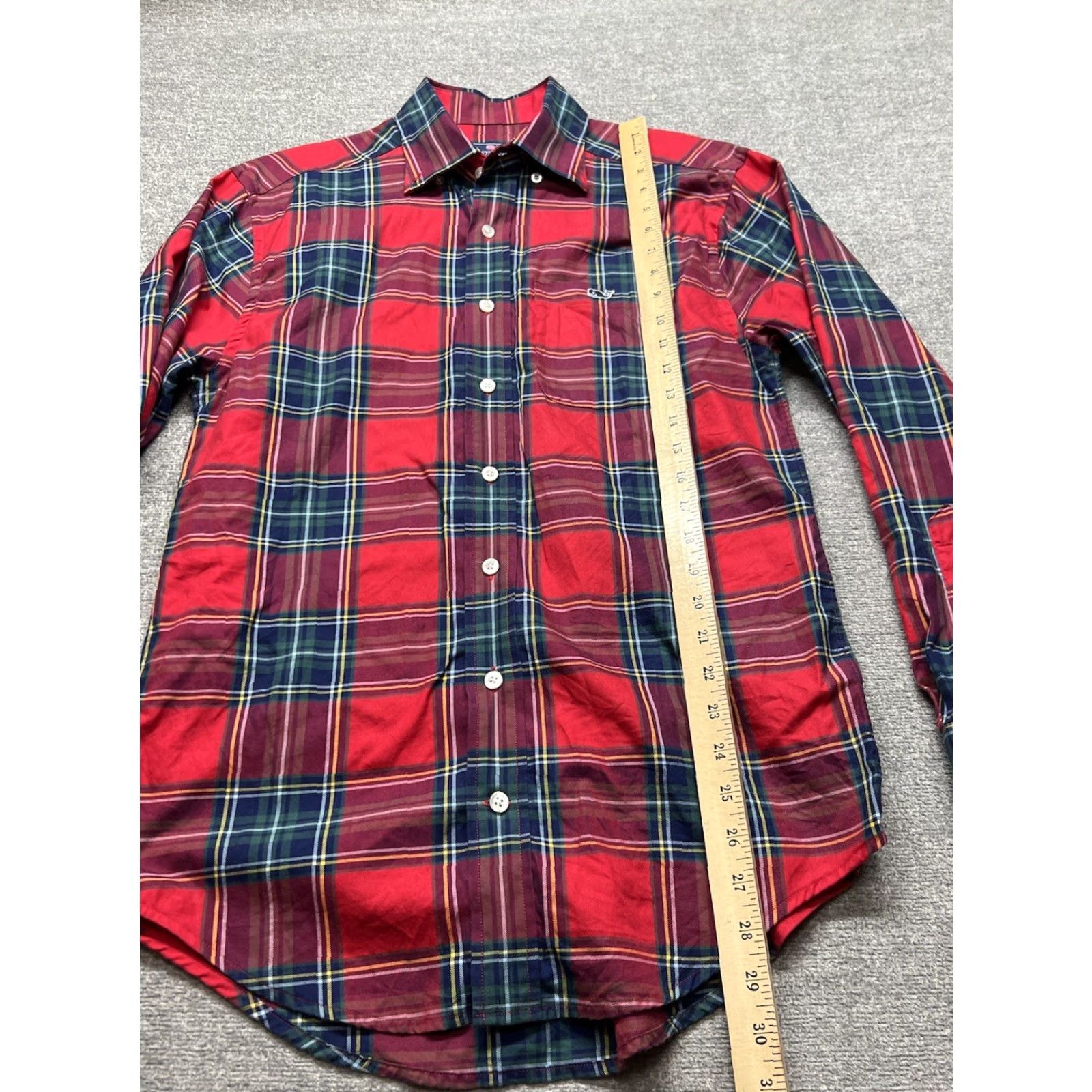 Vineyard Vines Vineyard Vines Tucker Long Sleeve Shirt Button Down Classic Fit Red Plaid S Mens Size US S / EU 44-46 / 1 - 6 Thumbnail