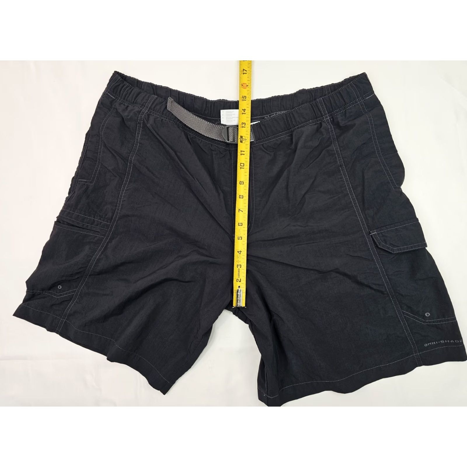 Vintage Columbia Omni-Shade Cargo Shorts Men XL 40x9 Black EUC Belted, Quick Dry, Sun Protection, Pockets, Lightweight Outdoor Summer Casual Size US 36 / EU 52 - 5 Thumbnail