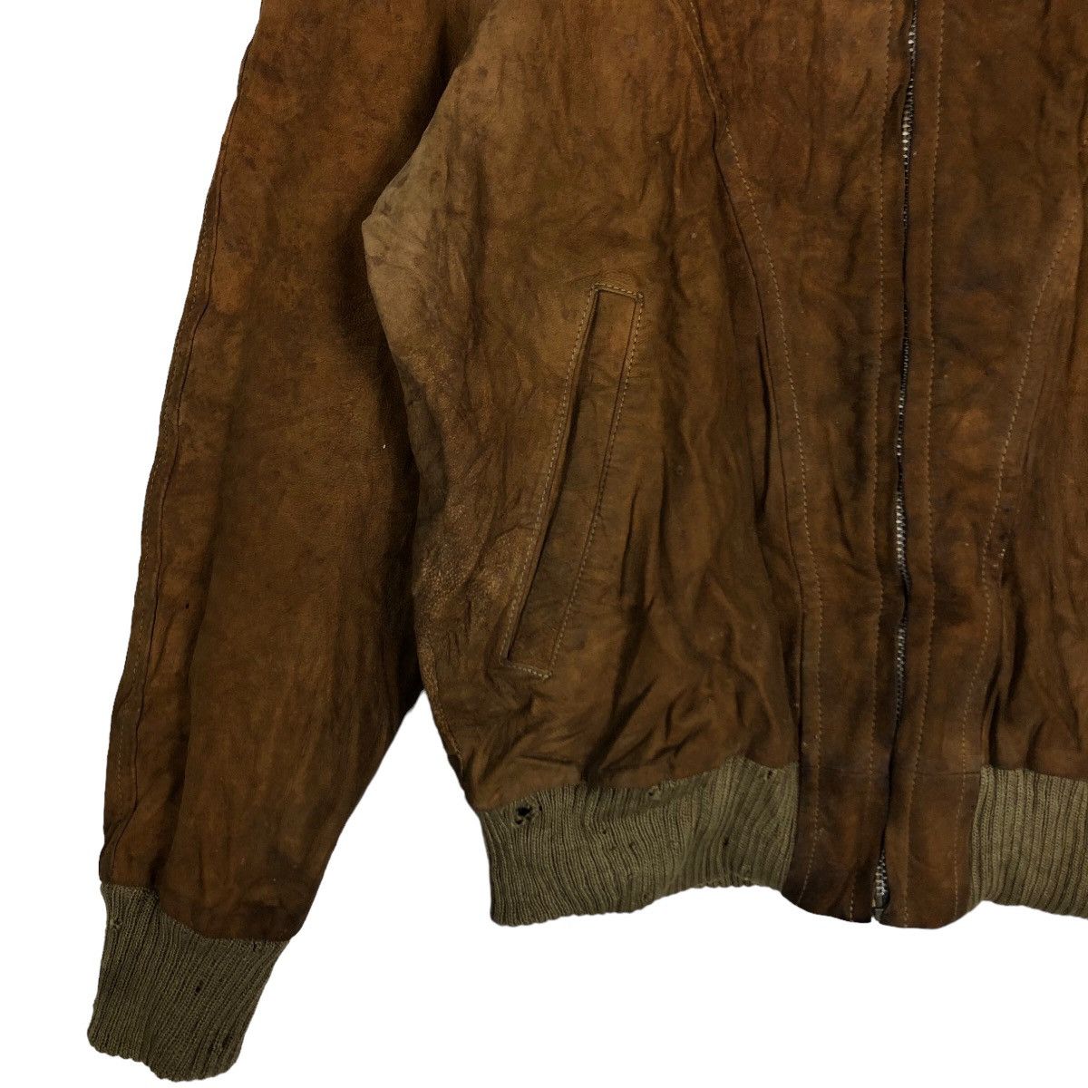 Genuine Leather 🔥90’s Vintage Genuine Leather Jacket Bomber Mc Gregor Japan Size US M / EU 48-50 / 2 - 3 Thumbnail
