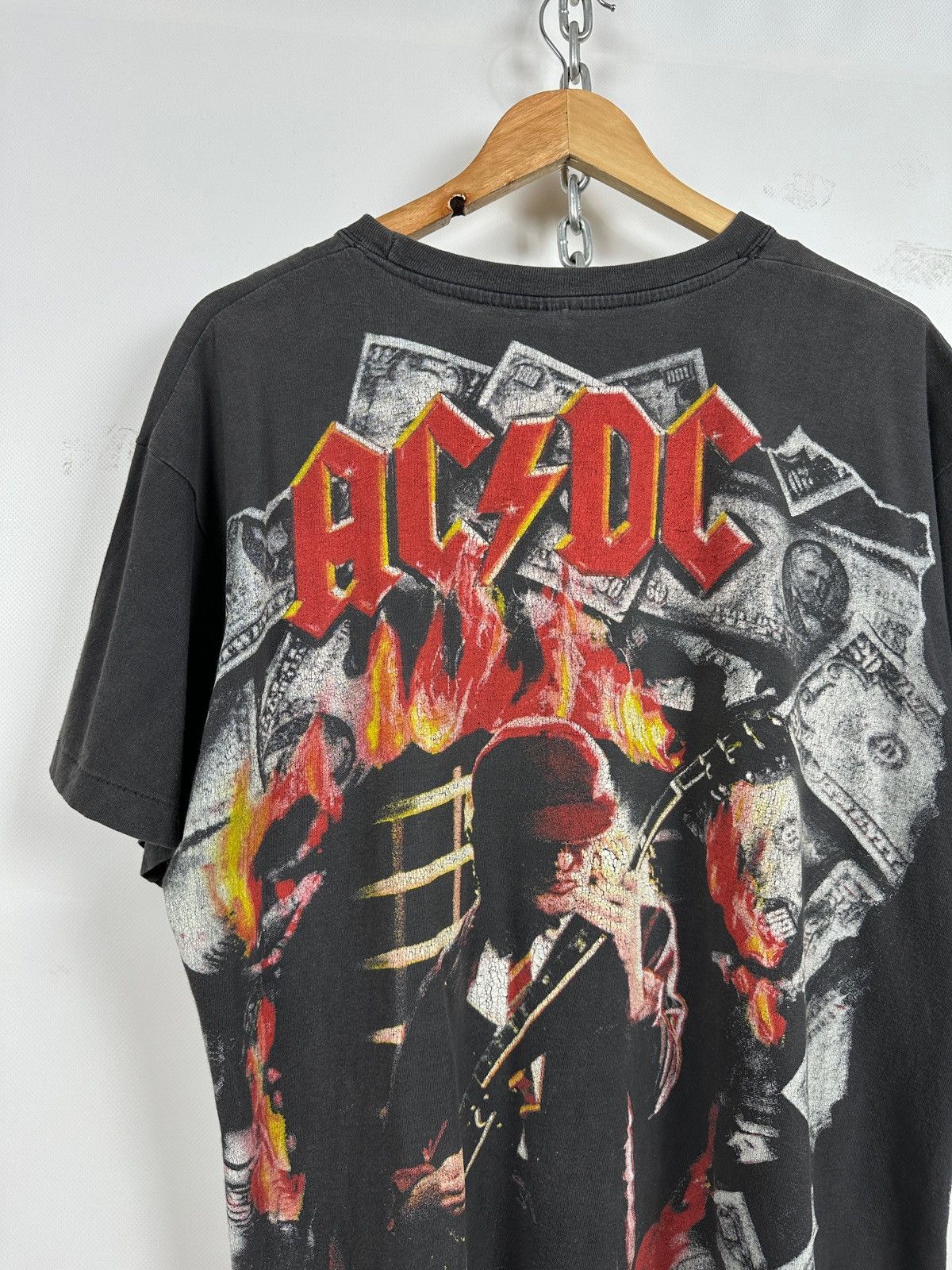 AC/DC Vintage AC/DC All Over Print Rare T-Shirt Size US XL / EU 56 / 4 - 12 Thumbnail