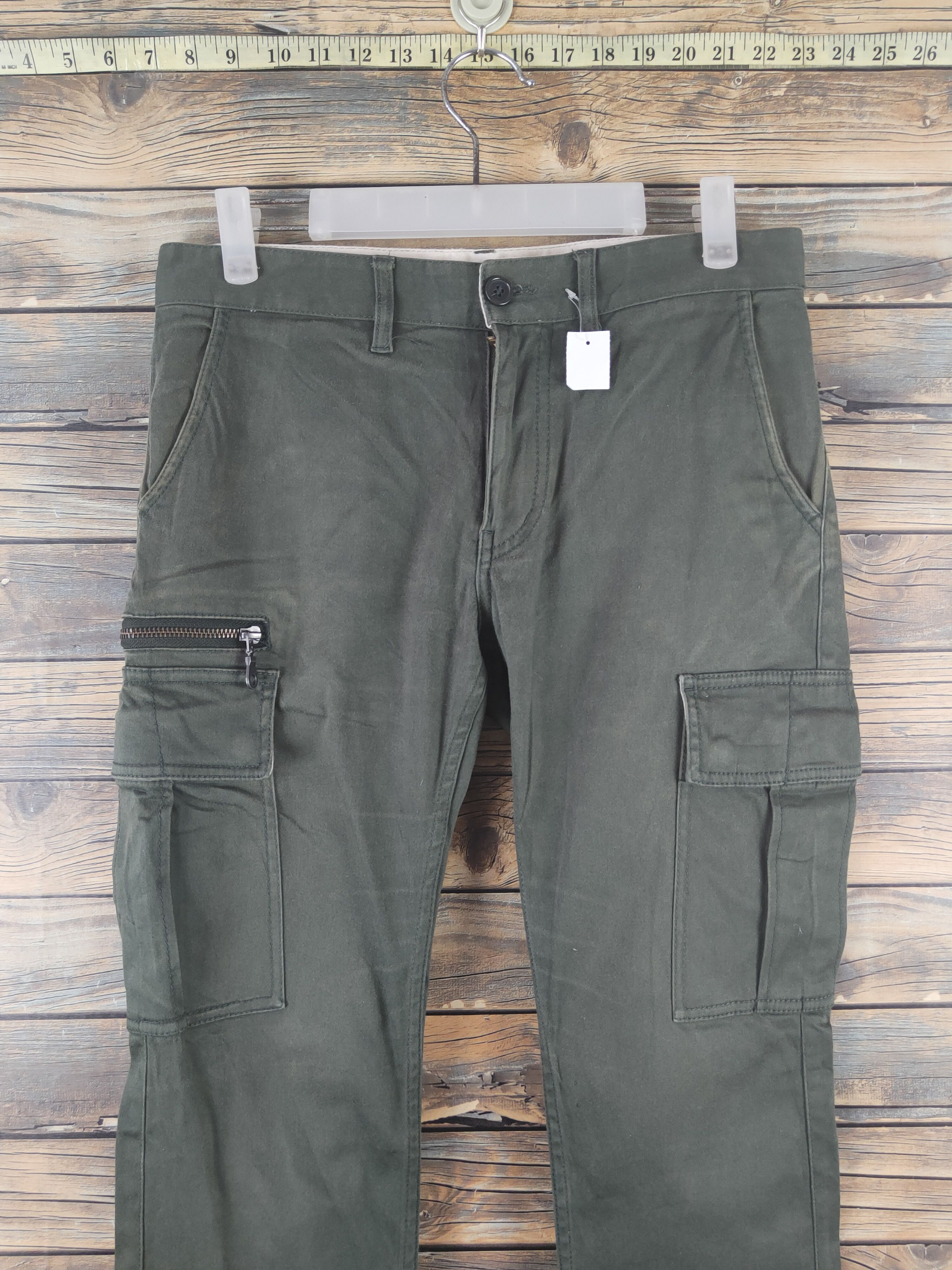 Takeo Kikuchi DL TK Mixpice Dark Green Multipocket Cargo Pants #1919 Size US 30 / EU 46 - 2 Thumbnail