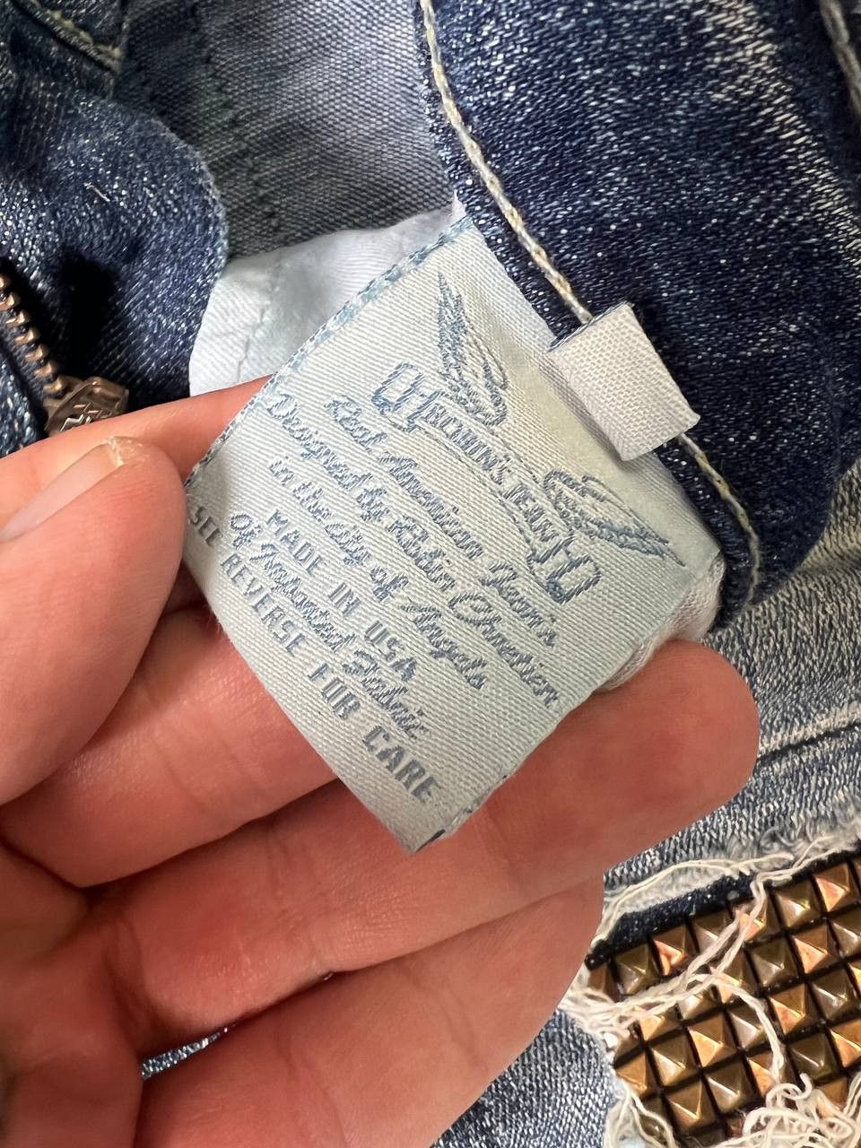 Robins Jeans LGB Style Vintage Robins Jean studded blue denim Size 25" / US 0 / IT 36 - 12 Thumbnail