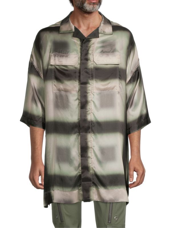 Rick Owens o1y0325 Patterned Shirt in Multicolor Size US L / EU 52-54 / 3 - 1 Thumbnail