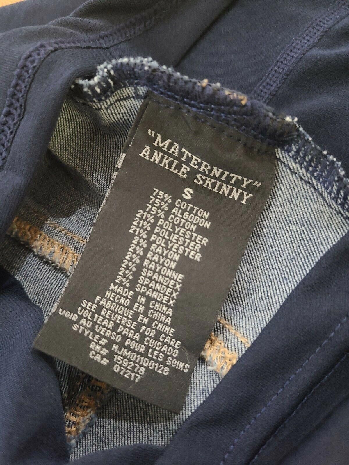 Designer Hydraulic Maternity Jeans Small Ankle Skinny NWT Stretch Size 28" / US 6 / IT 42 - 3 Thumbnail
