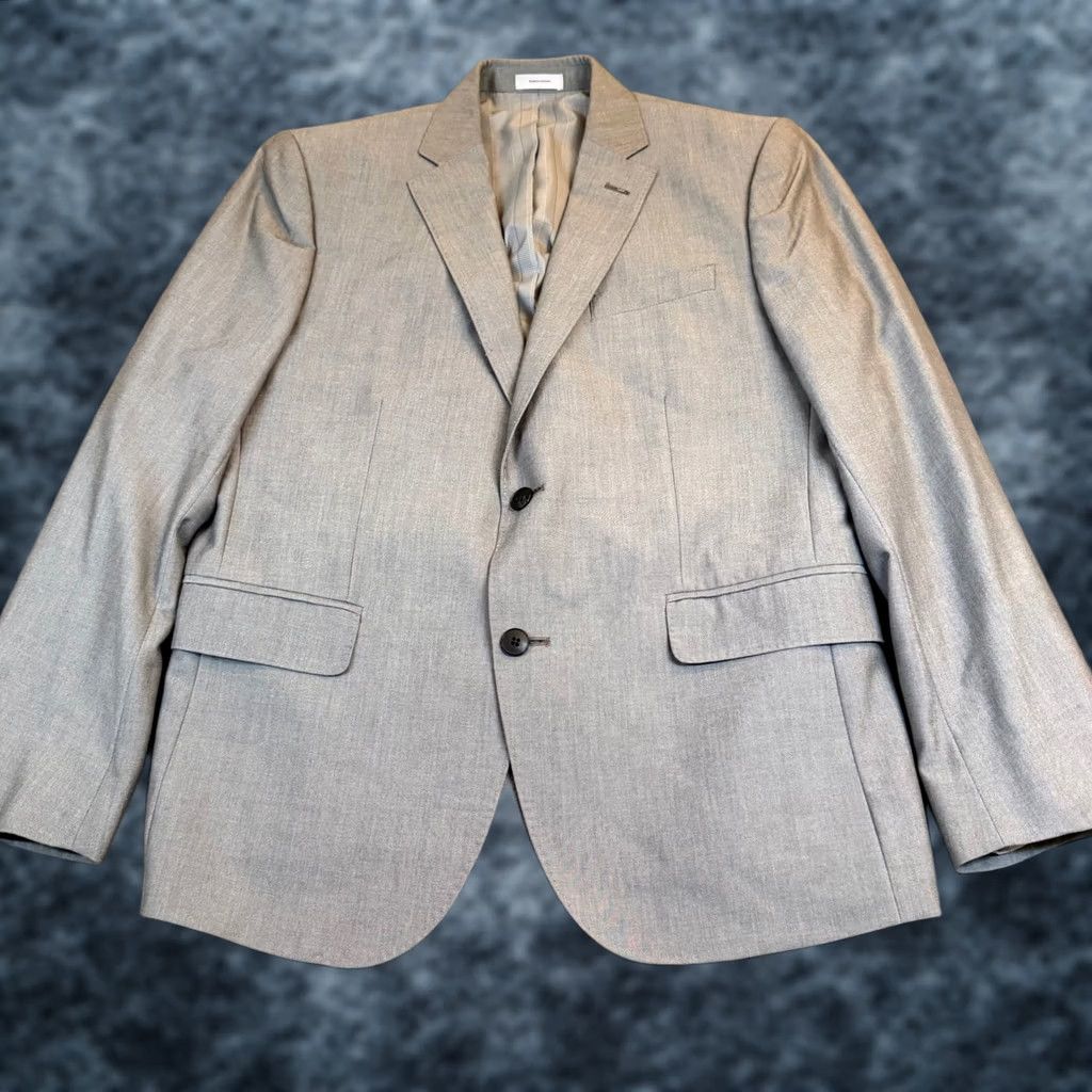Vintage J.Ferrar Slim Fit Suit Jacket & Vest 42 Short Gray Two Piece Set Mens Size US 42 / EU 58 - 1 Thumbnail