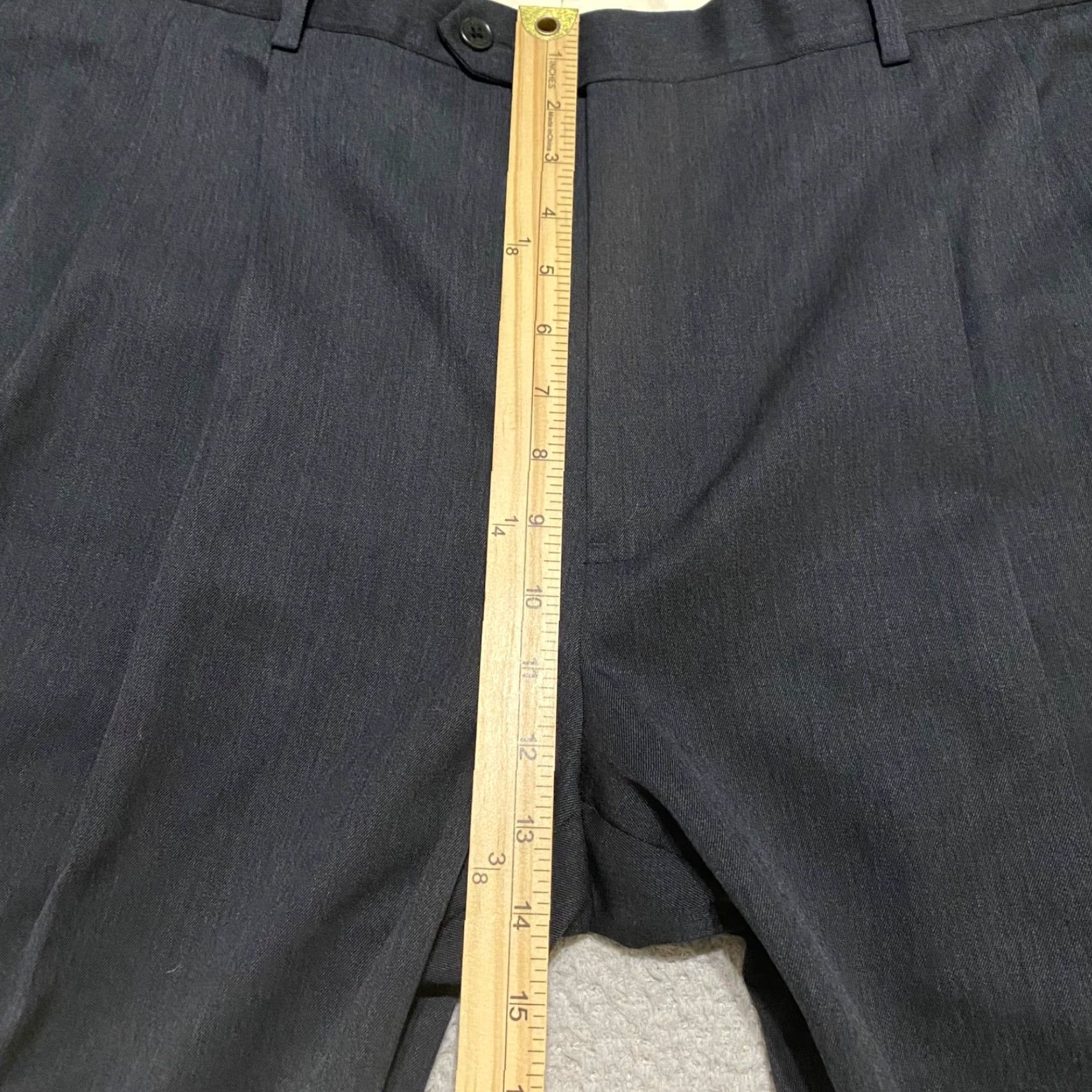 Brooks Brothers Brooks Brothers Dress Pants Gray Madison Relaxed Straight Mens 40x34 Wool Flat Front Regular Straight 31 Inseam Size US 40 / EU 56 - 6 Thumbnail