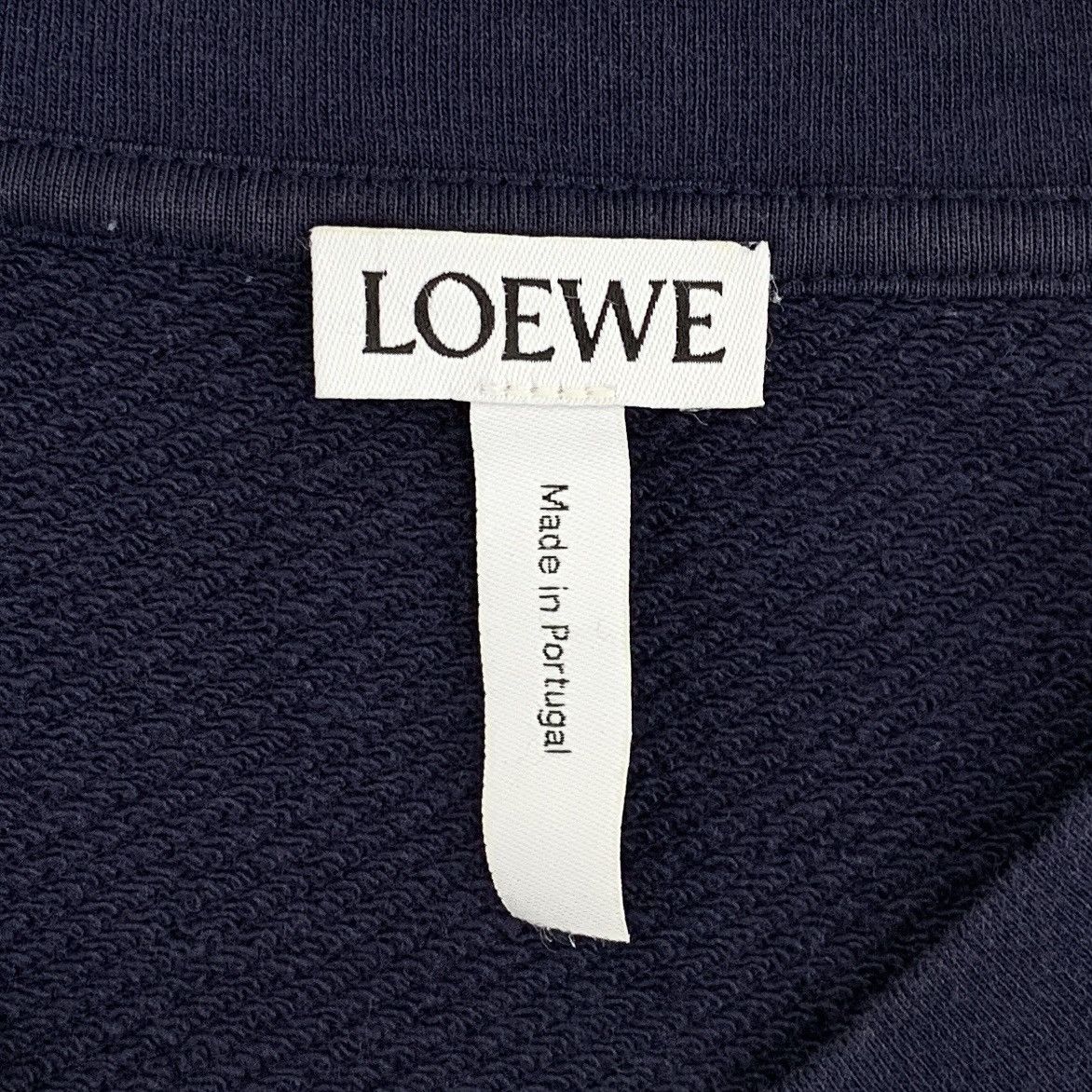 Loewe Loewe Dark Blue Logo Long Sleeve Sweatshirt K26WX Size US XS / EU 42 / 0 - 6 Thumbnail