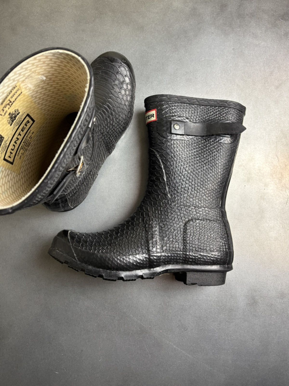 Hunter Hunter Carnaby Boa Short Hunter Boots Rain Snake Rain Rubber Size US 7 / IT 37 - 23 Thumbnail