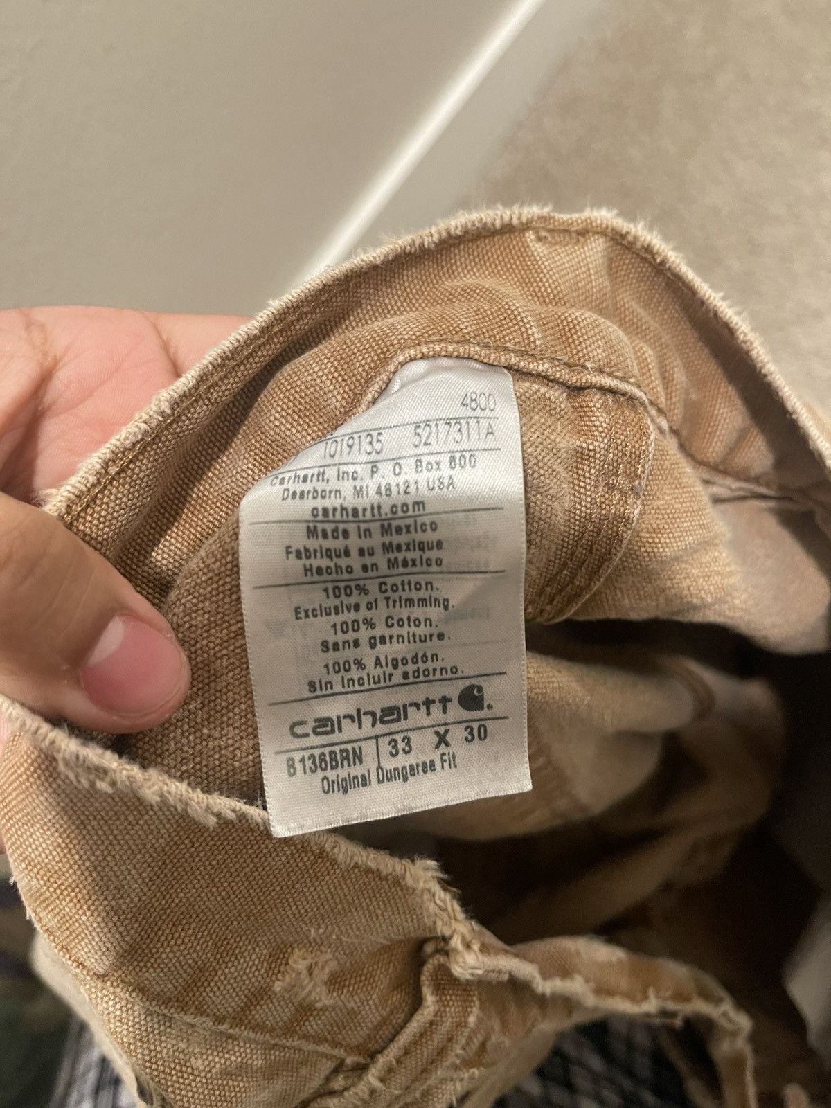 Carhartt × Vintage Carhart beige vintage Size US 33 - 4 Thumbnail