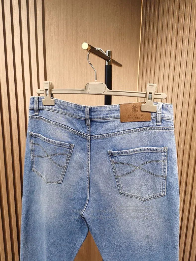 Brunello Cucinelli Brunello Cucinelli Bamboo Denim Pants Size US 30 / EU 46 - 4 Thumbnail