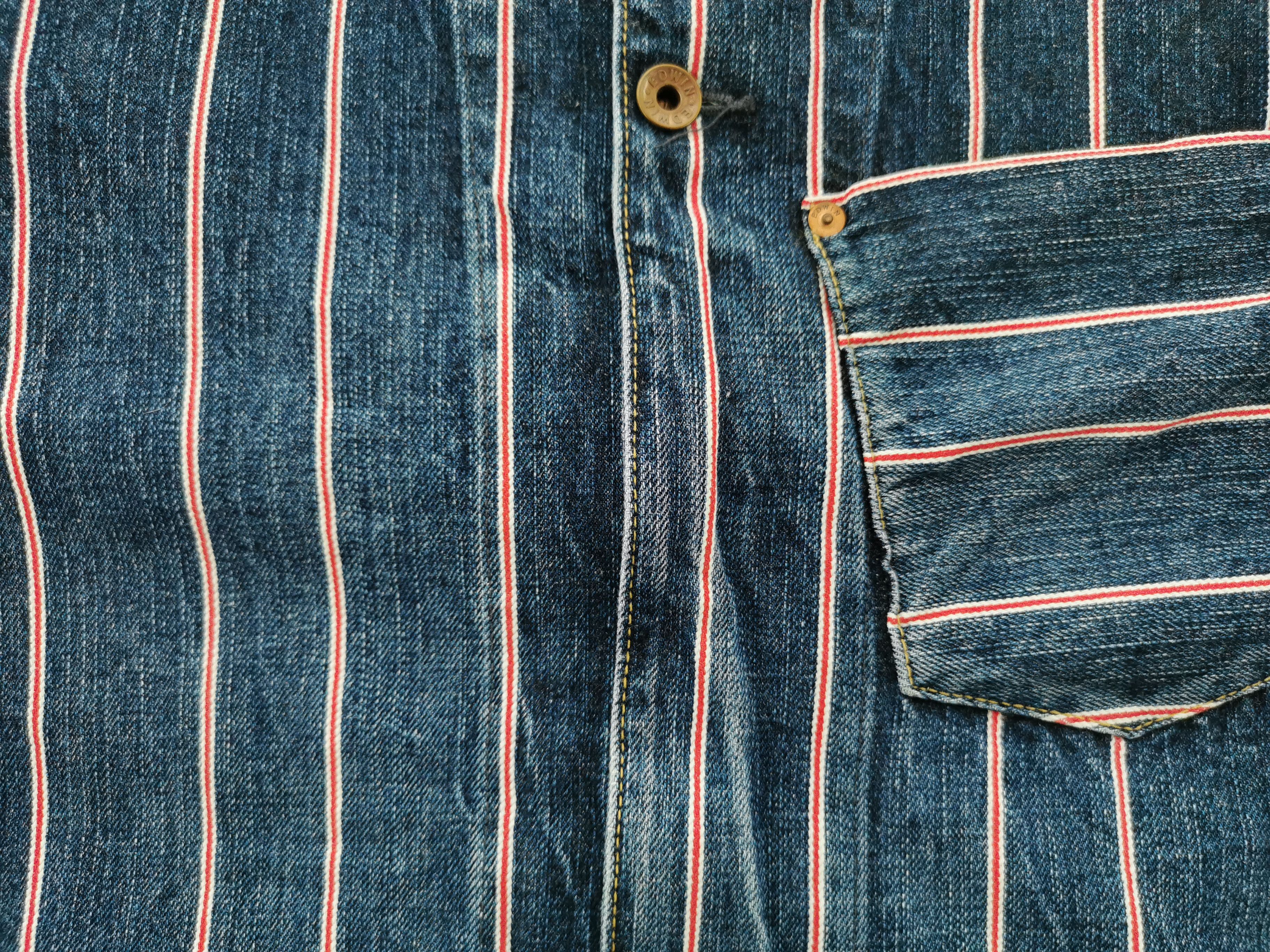 Edwin Vintage 90s Edwin Grand Blue Selvedge Denim Jacket Size M Size US M / EU 48-50 / 2 - 4 Thumbnail