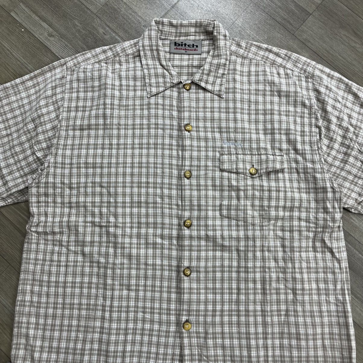 Shorty's Skateboards Vintage 90s Bitch Skateboards Pocket Button Shirt Tartan Size US M / EU 48-50 / 2 - 2 Thumbnail