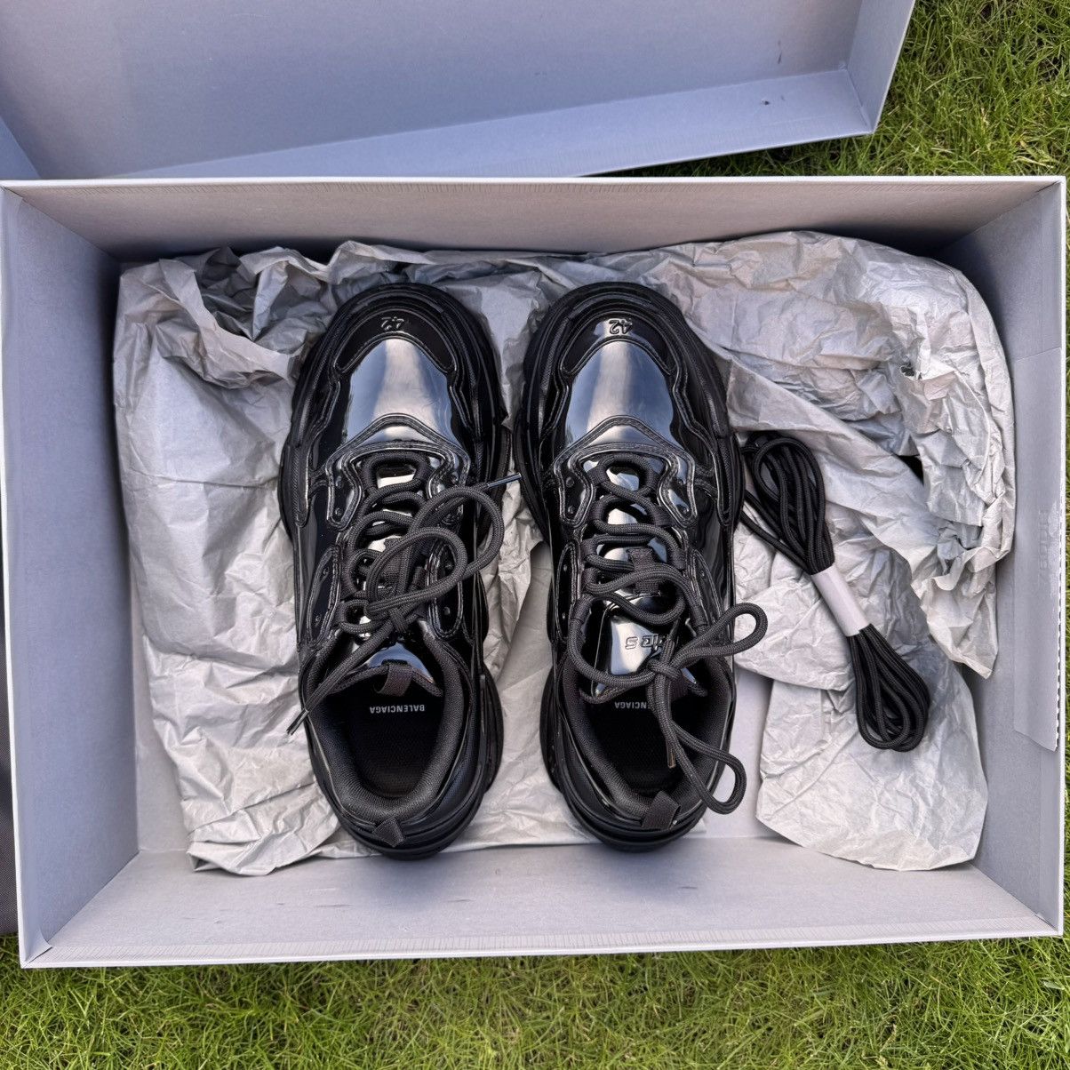 Balenciaga Balenciaga Triple S Patent Leather Black EU 42 UK 8 US 9 Size US 9 / EU 42 - 7 Thumbnail
